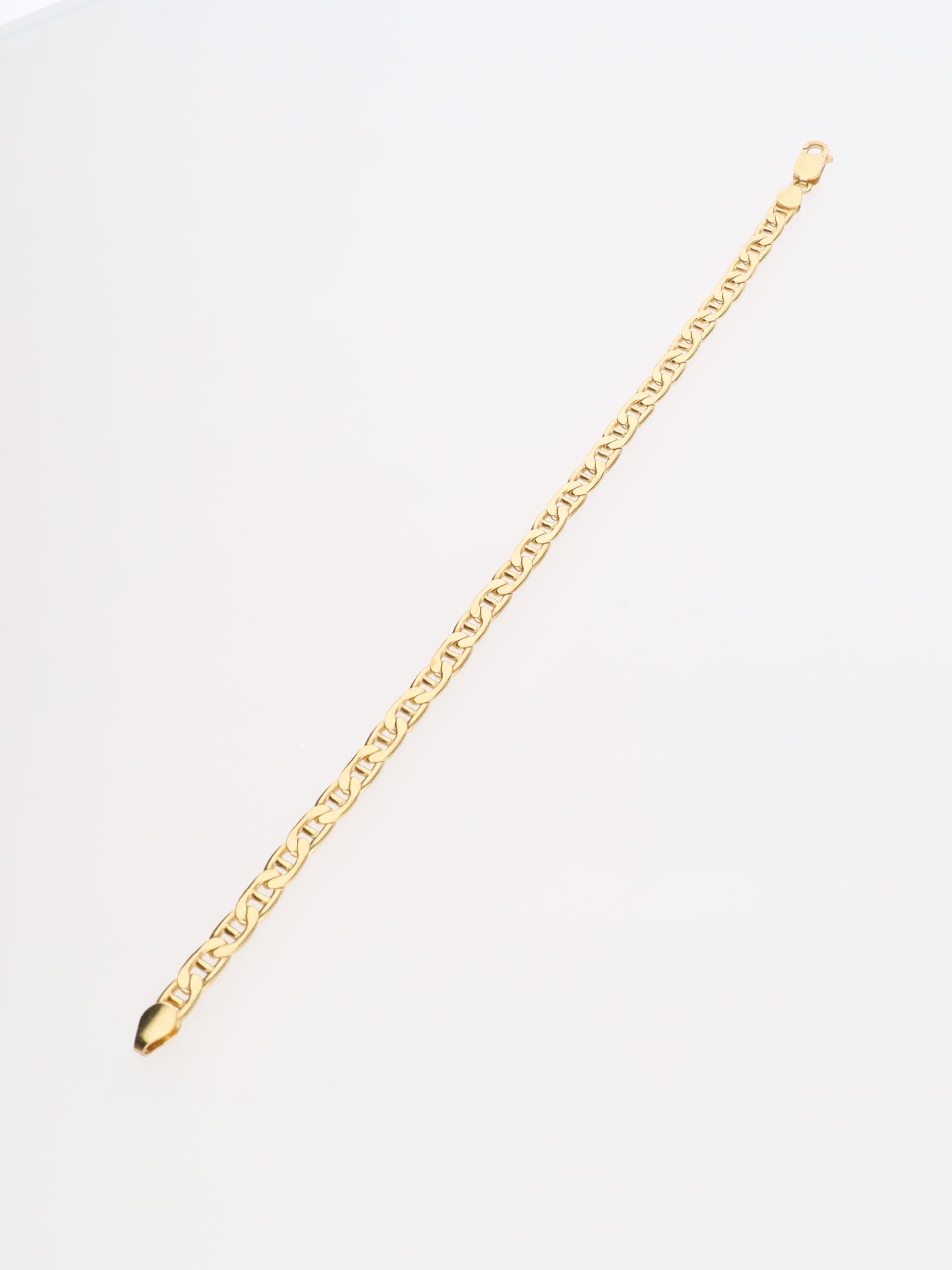 Bracciale oro giallo 18kt - maglia navy piena