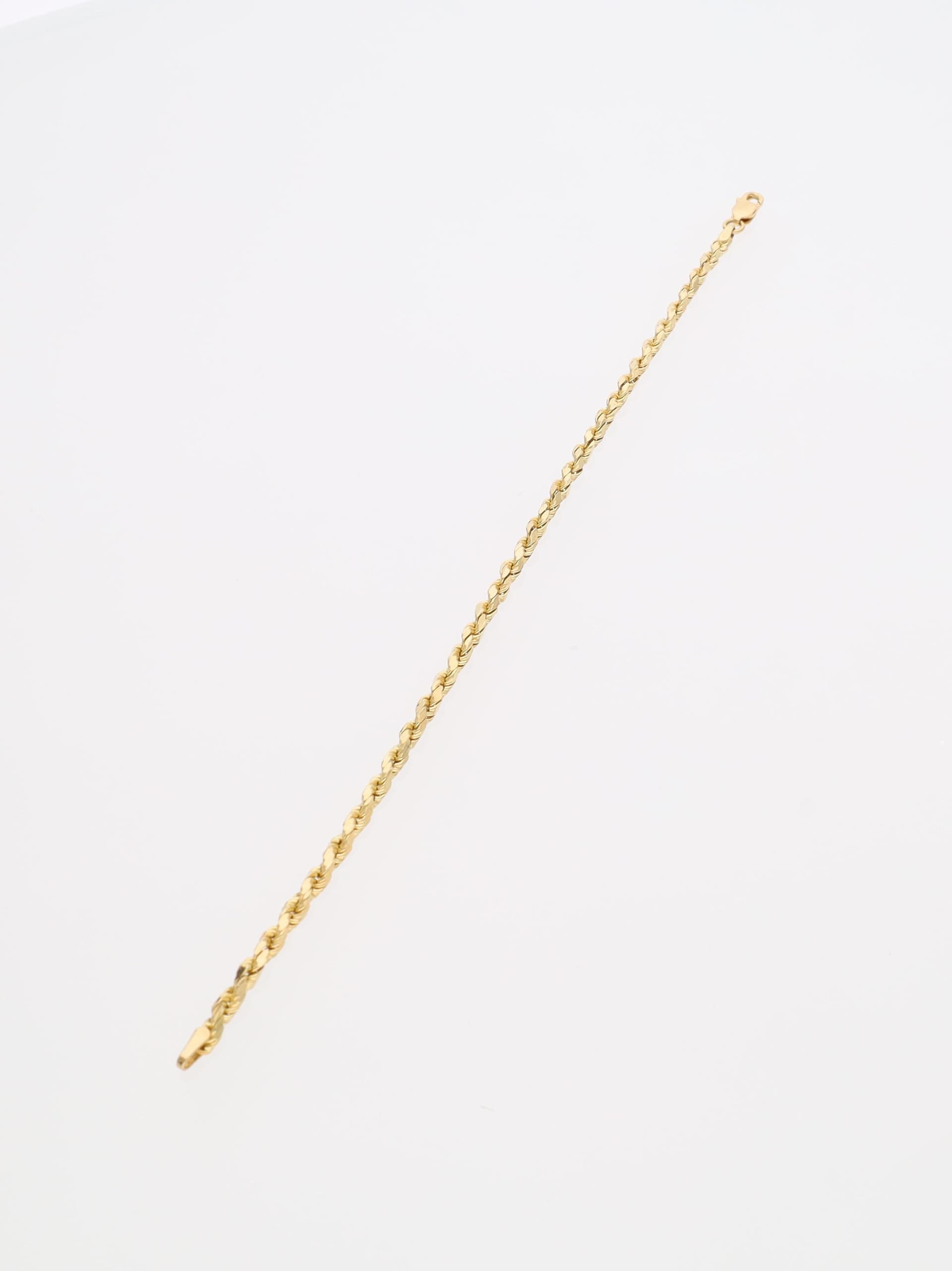 Bracciale in Oro Giallo 18 kt - maglia fune squadrata
