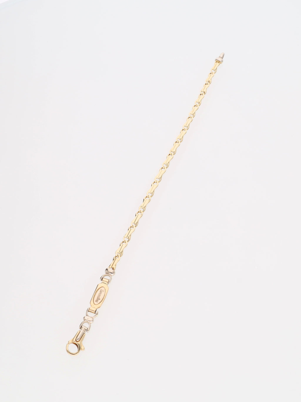 Bracciale in Oro Giallo e Bianco 18 kt - Maglie piatte