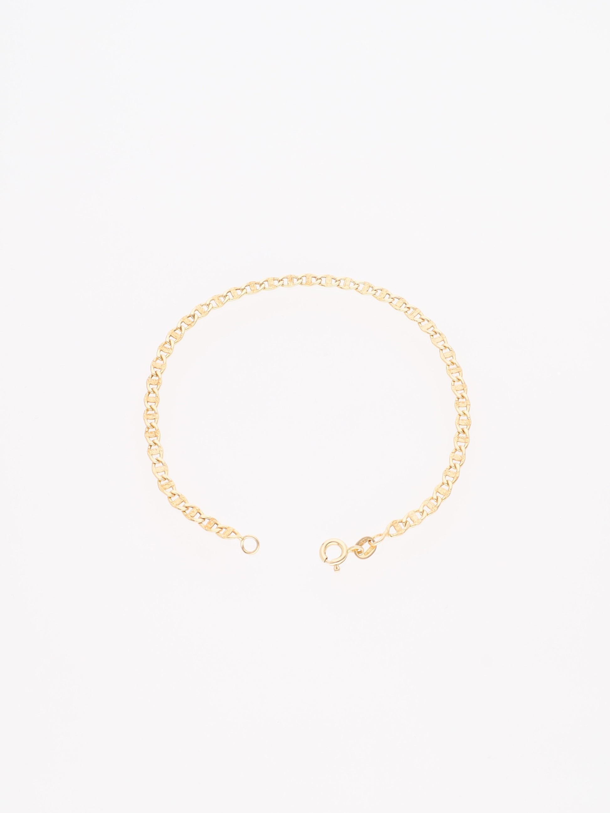 Bracciale in Oro Giallo 18 kt - Maglia marinara lavorata
