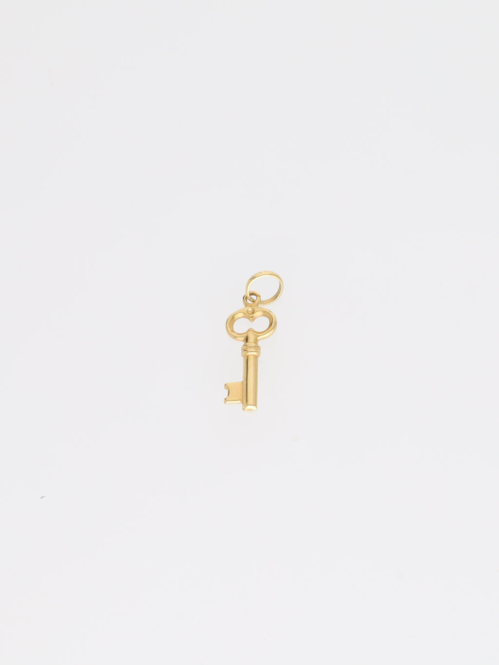 Ciondolo chiave portafortuna in oro giallo 18kt