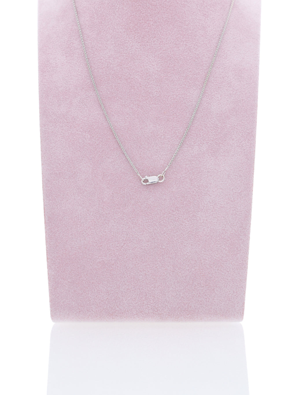 Collana oro bianco 18kt con ciondolo a croce diamantata