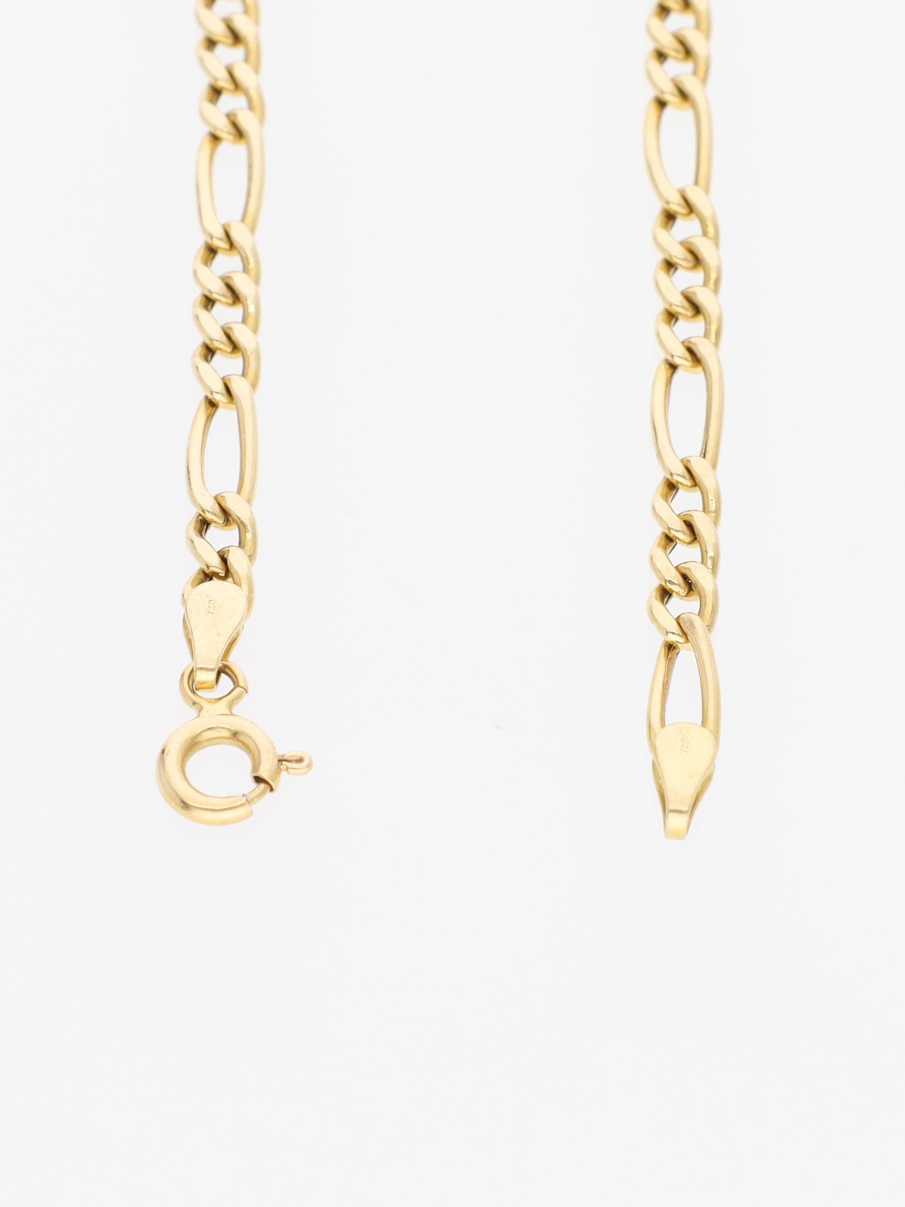Bracciale in Oro Giallo 18 kt - maglia Figaro fina
