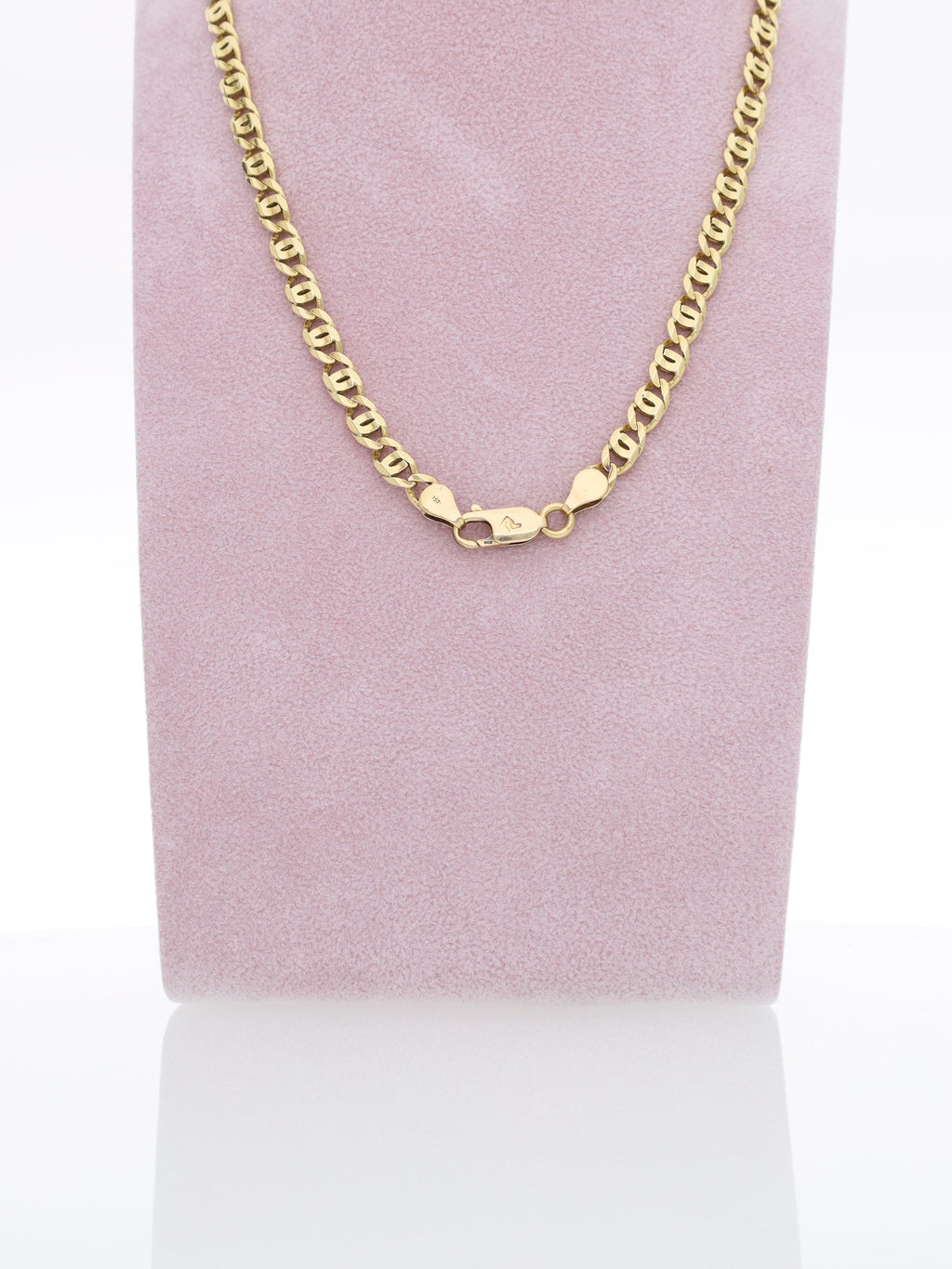 Collana in Oro Giallo 18 kt - maglie occhio di tigre squadrata