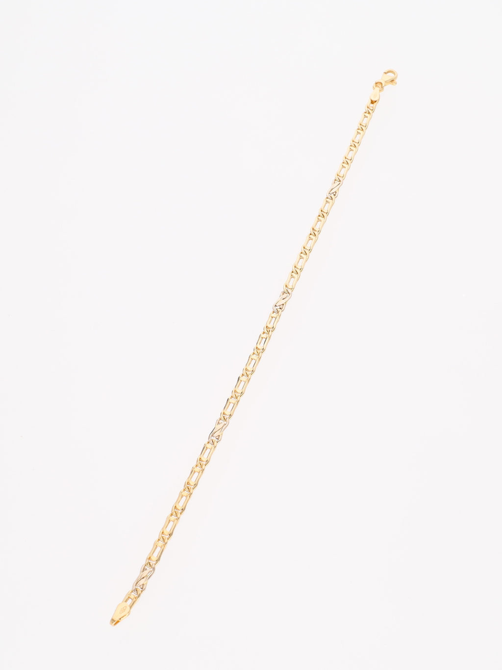 Bracciale in Oro Giallo 18 kt - Maglia occhio di pernice con infinito