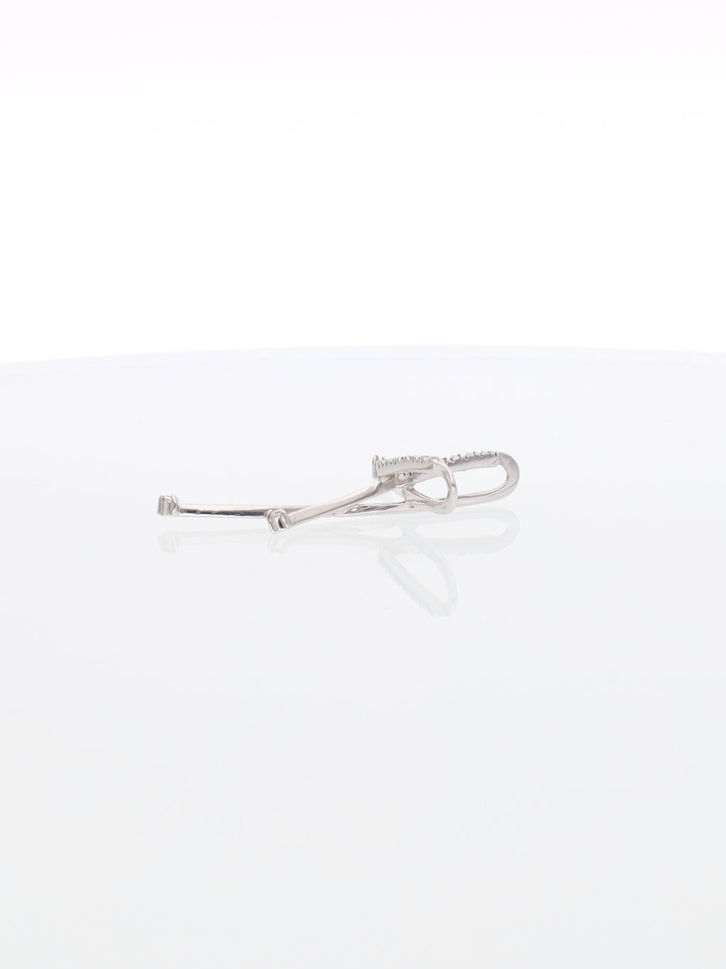 Ciondolo croce con brillanti oro bianco 18kt - design moderno