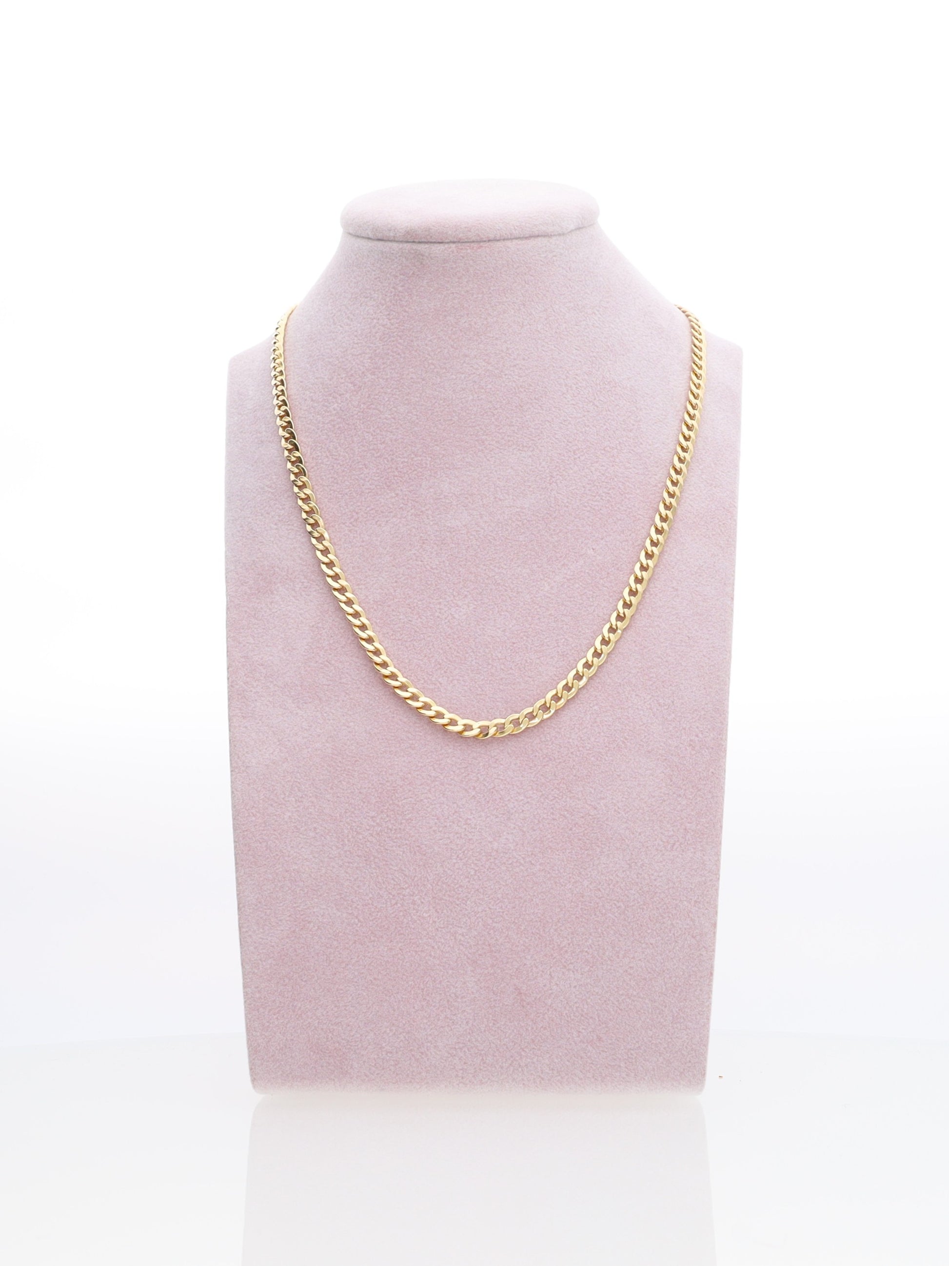 Collana oro giallo 18kt - maglia groumette piatta
