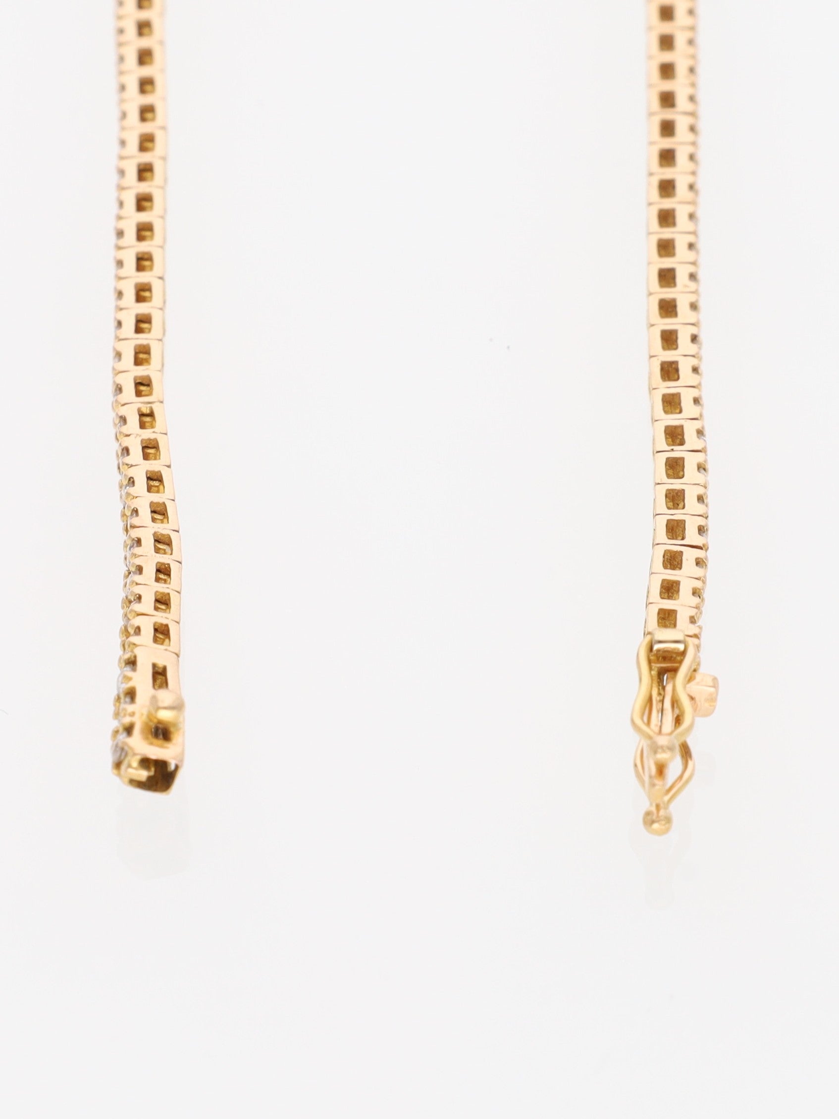 Bracciale oro giallo 18 kt - tennis con diamanti 2.25ct