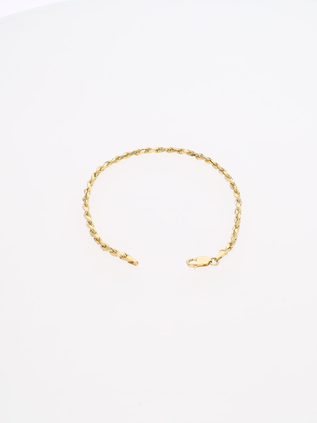 Bracciale in Oro Giallo 18 kt - maglia fune squadrata