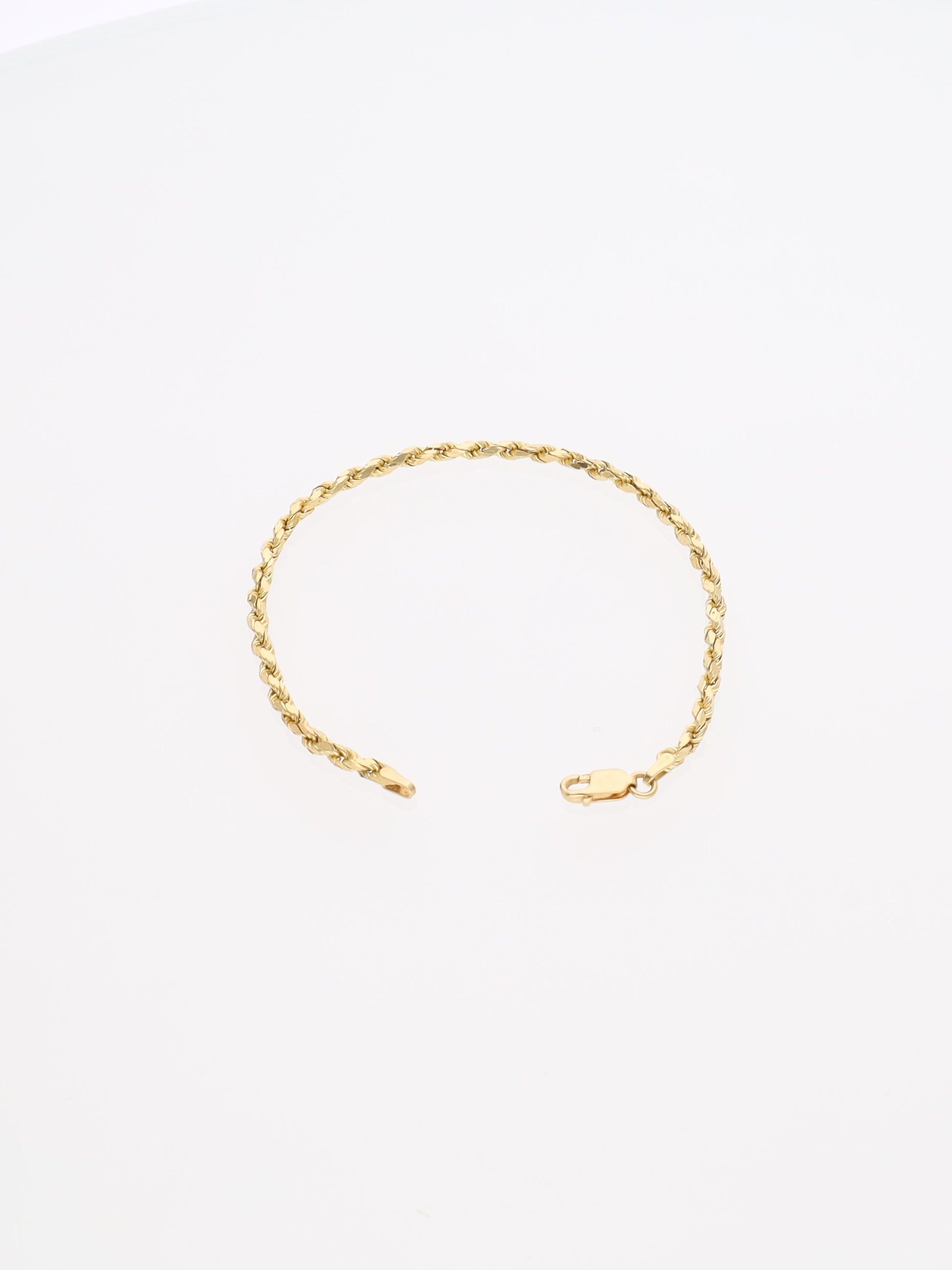 Bracciale in Oro Giallo 18 kt - maglia fune squadrata