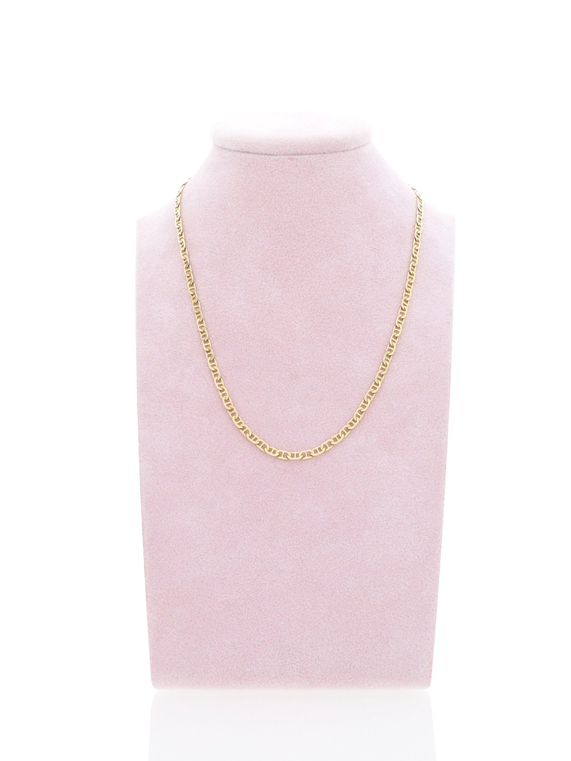 Collana oro giallo 18kt - maglia marinara fina