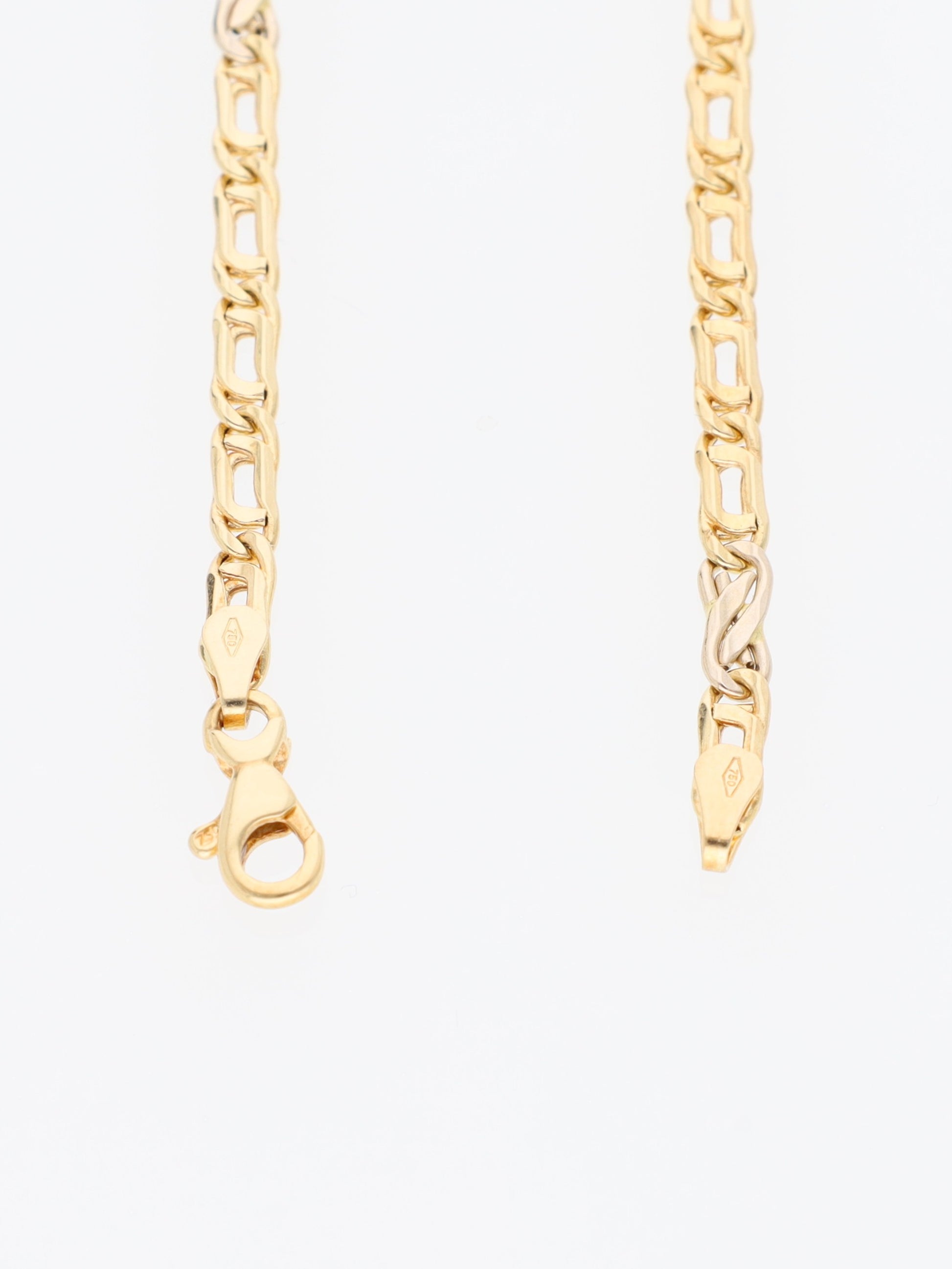 Bracciale in Oro Giallo 18 kt - Maglia occhio di pernice con infinito