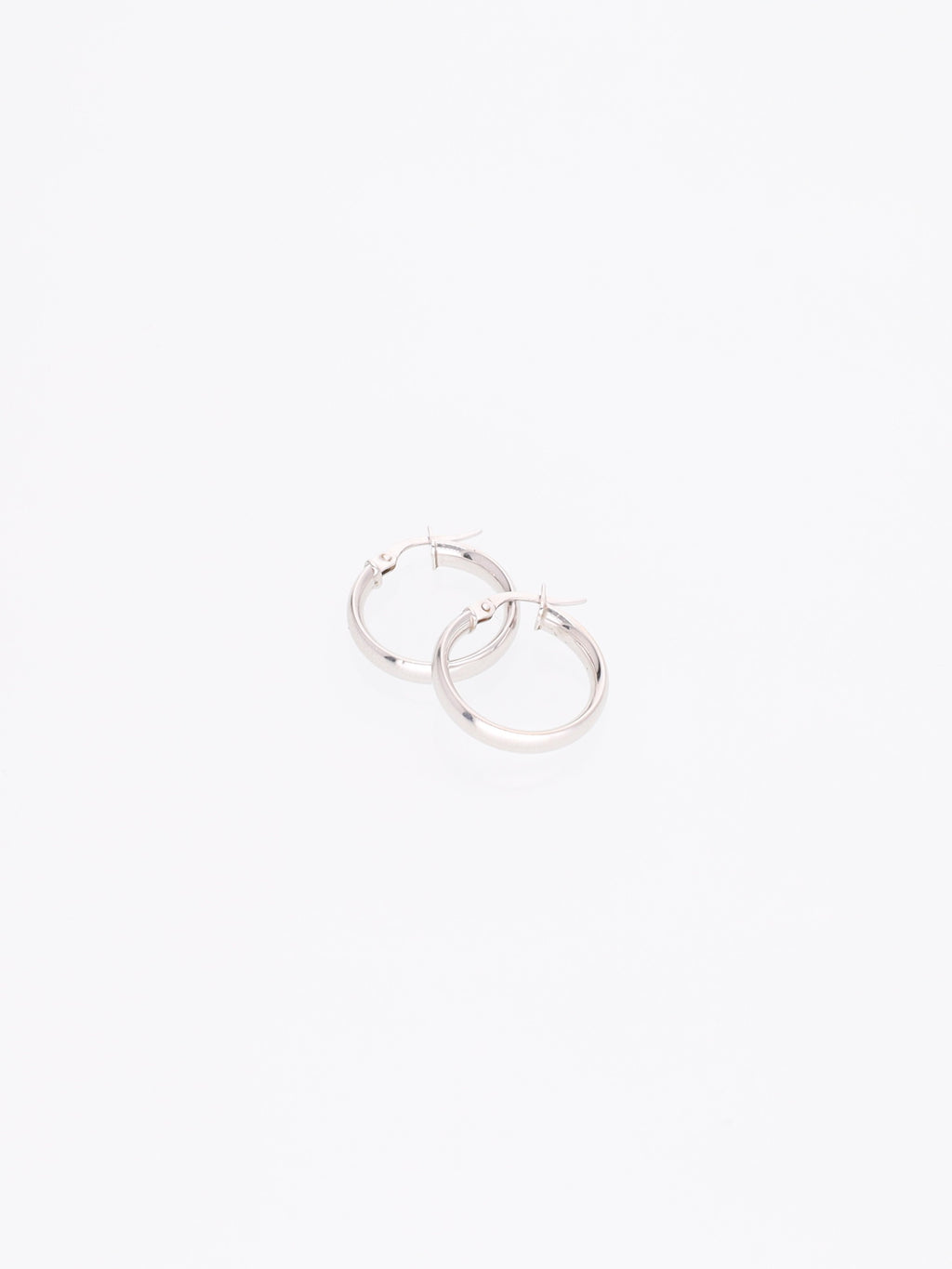 Orecchini a Cerchietto in Oro Bianco 18kt
