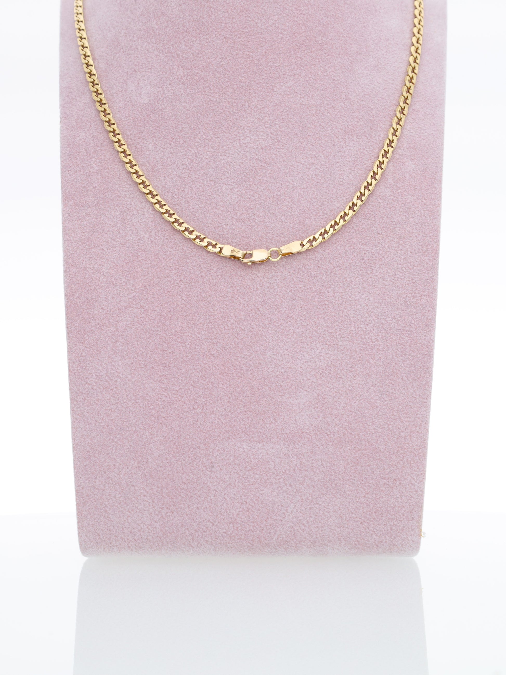 Collana oro giallo 18kt - maglia squadrata