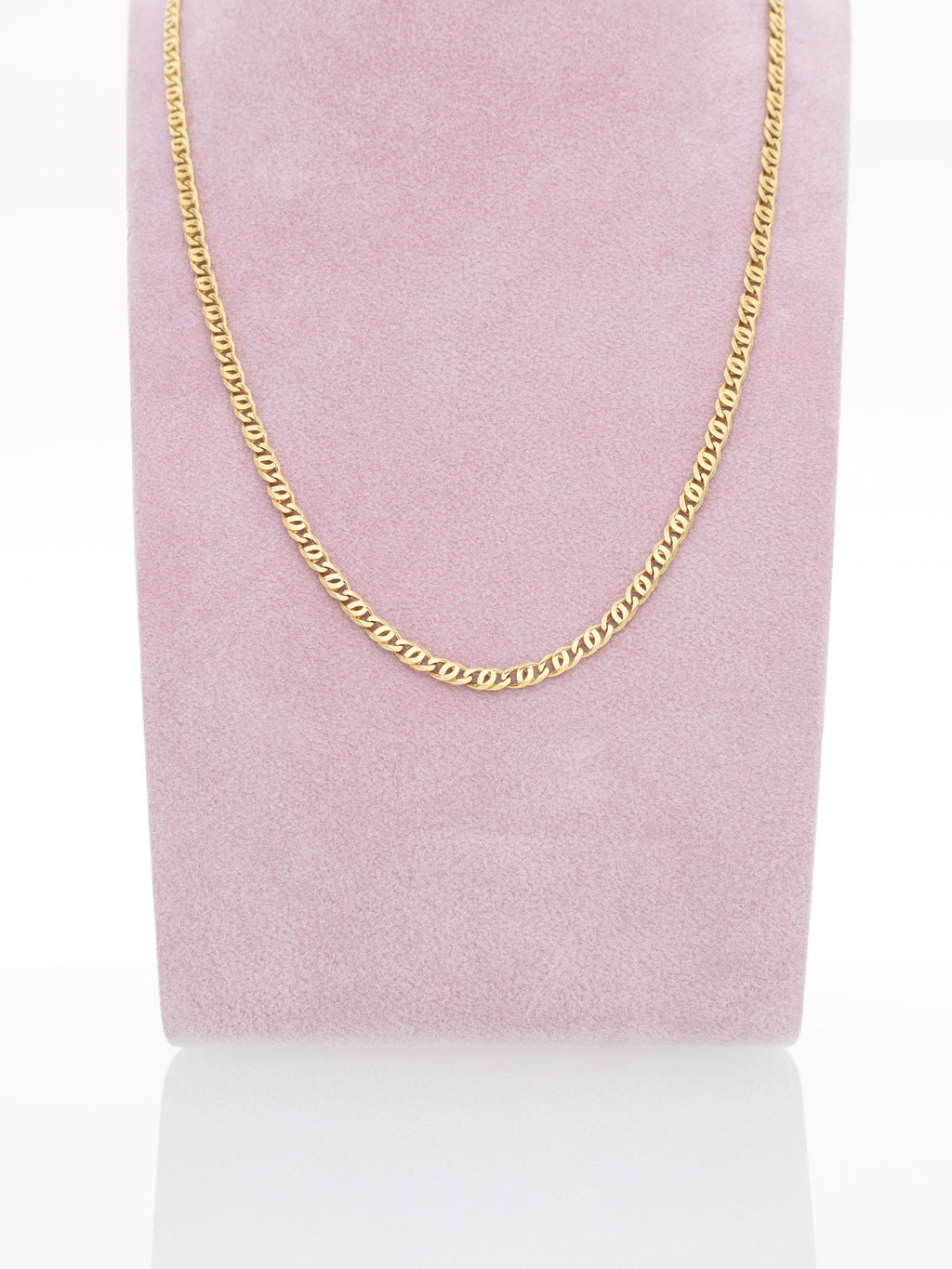 Collana in Oro Giallo 18kt - maglia Occhio di Tigre
