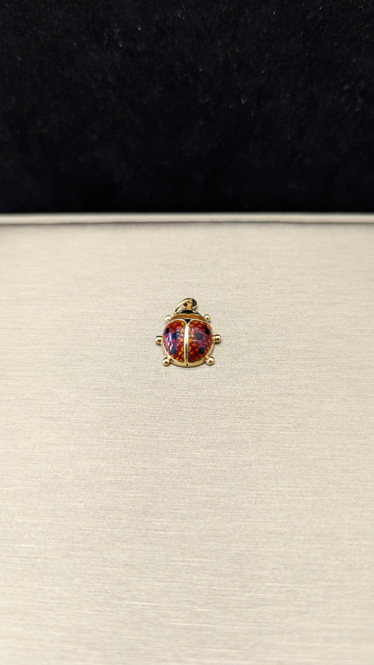 Ciondolo coccinella oro giallo 18kt