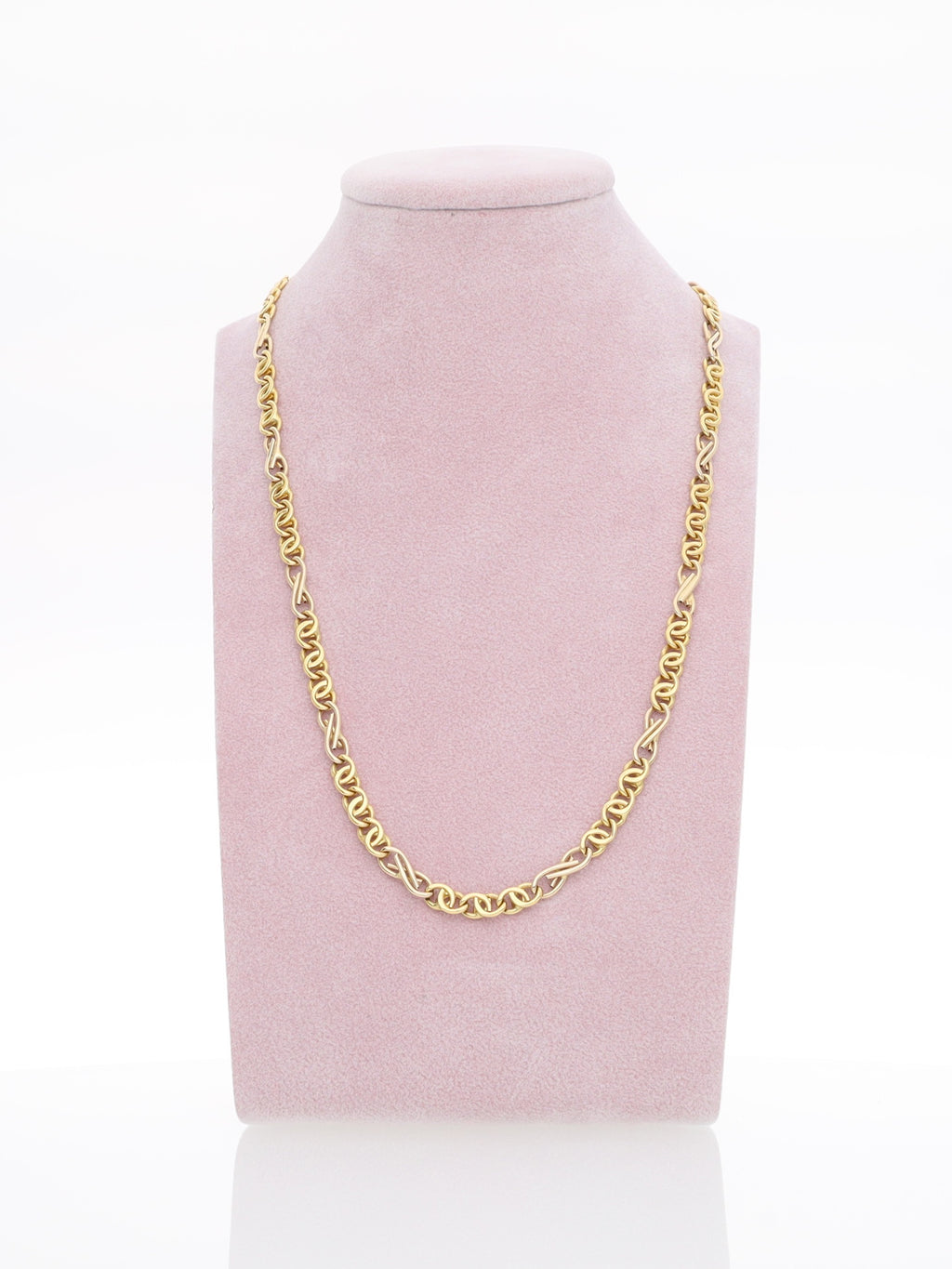 Collana in Oro Giallo 18 kt - maglie alternate