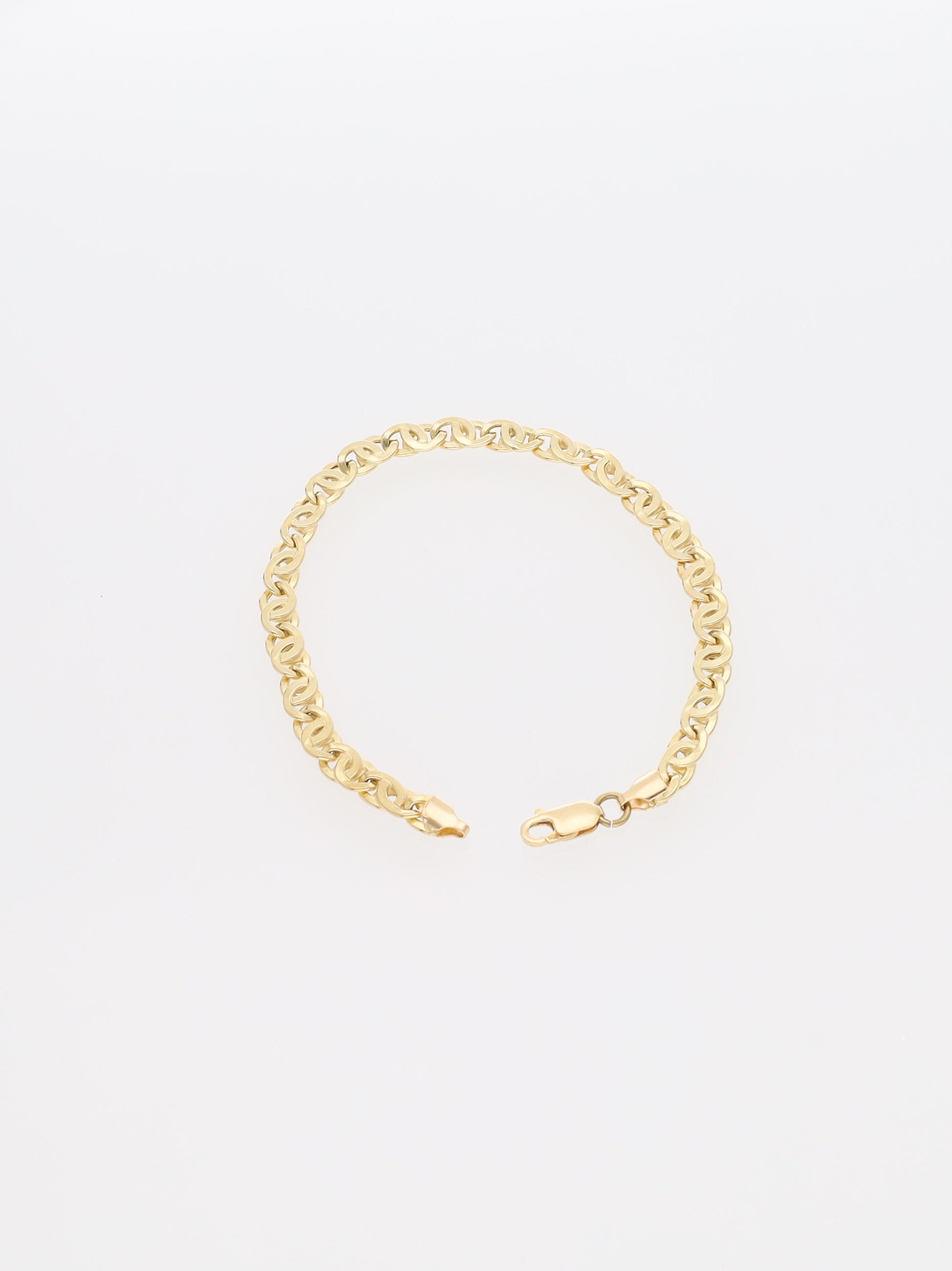 Bracciale in Oro Giallo 18 kt - Maglia occhio Tigre stretta