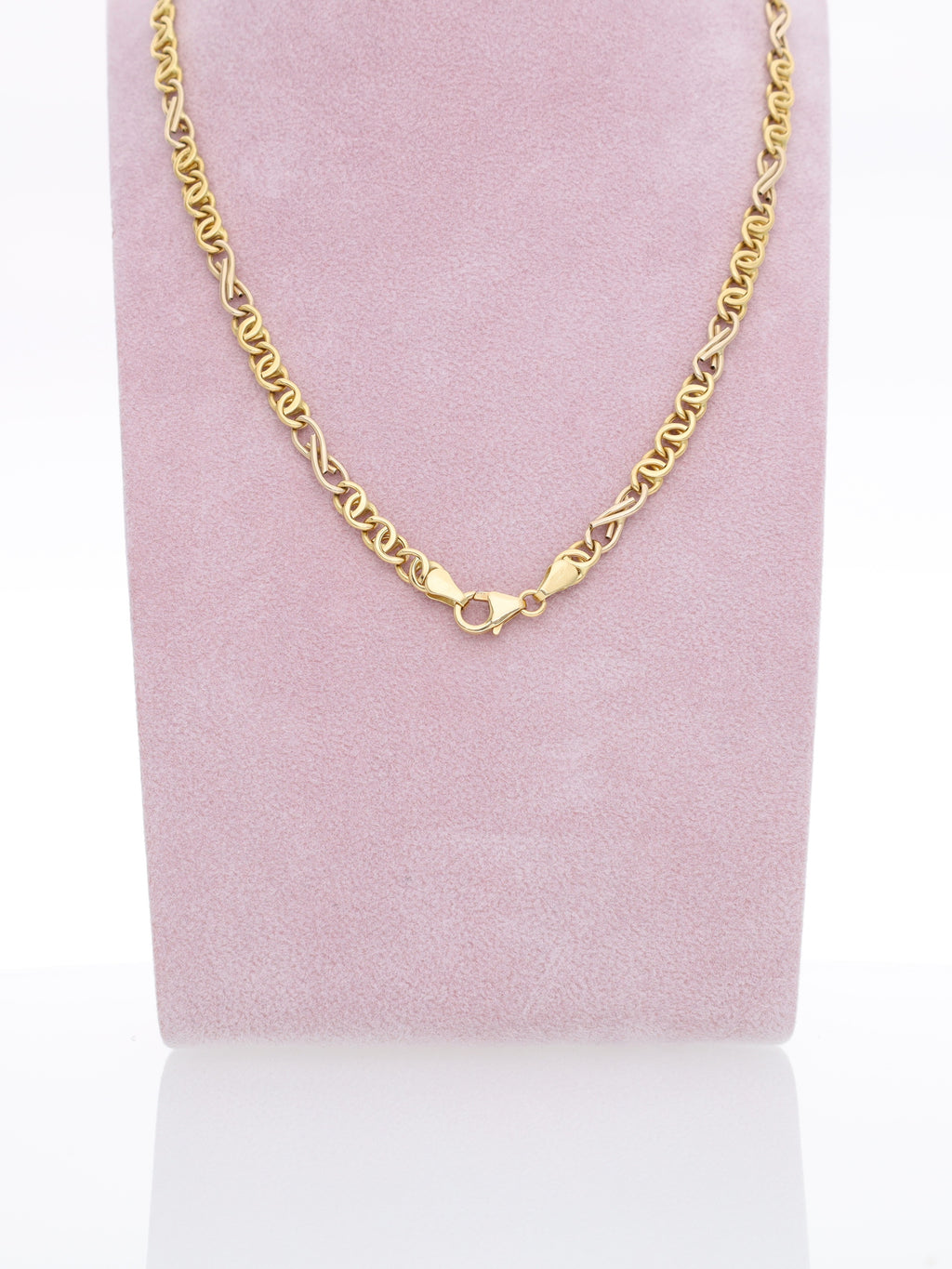 Collana in Oro Giallo 18 kt - maglie alternate