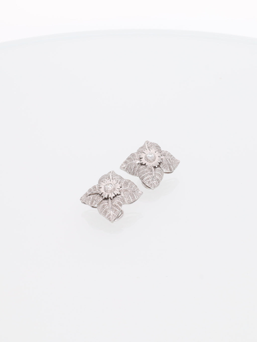 Orecchini vintage in oro bianco 18kt