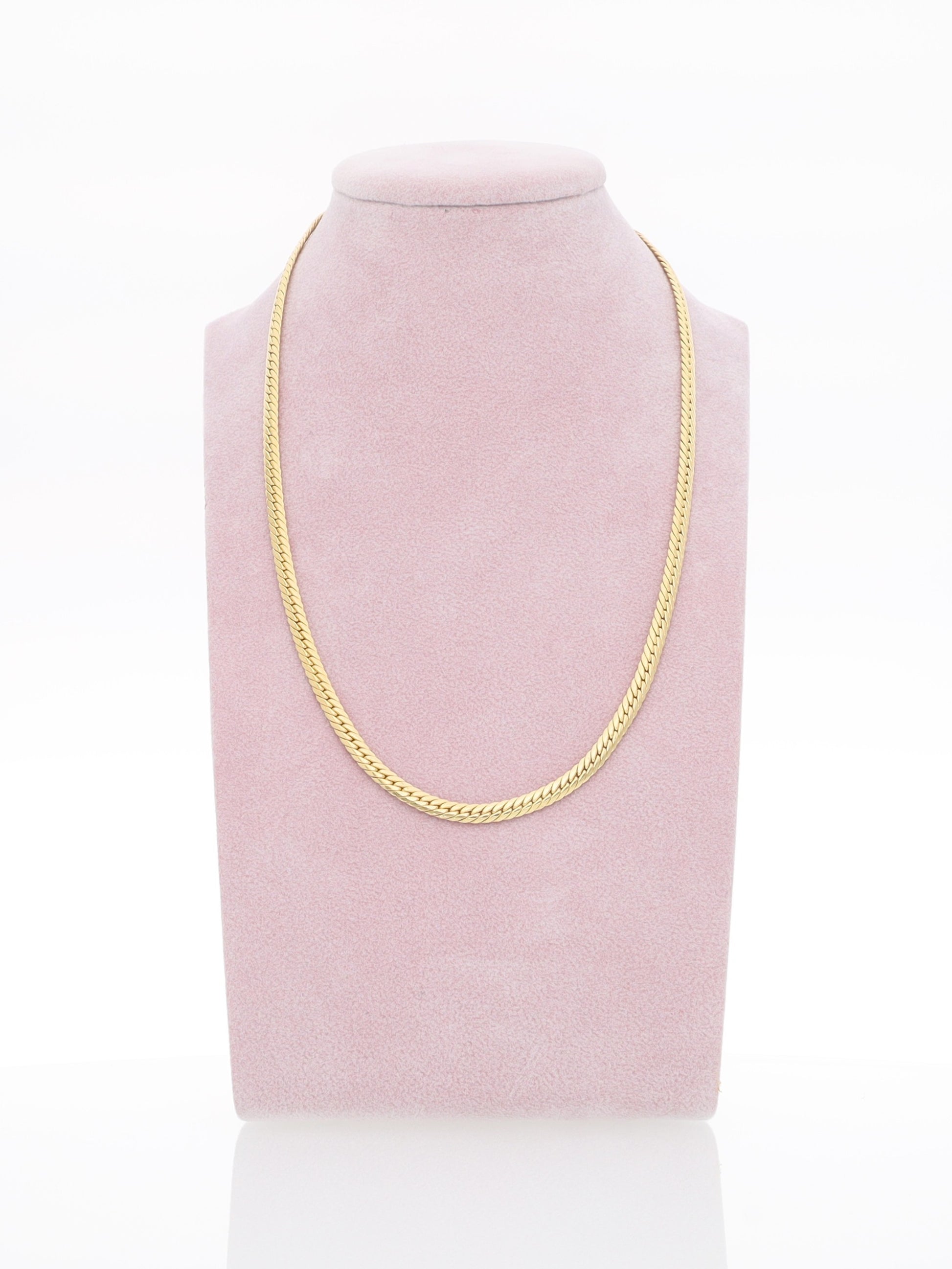 Collana Girocollo in Oro Giallo 18 kt - Maglia inglese