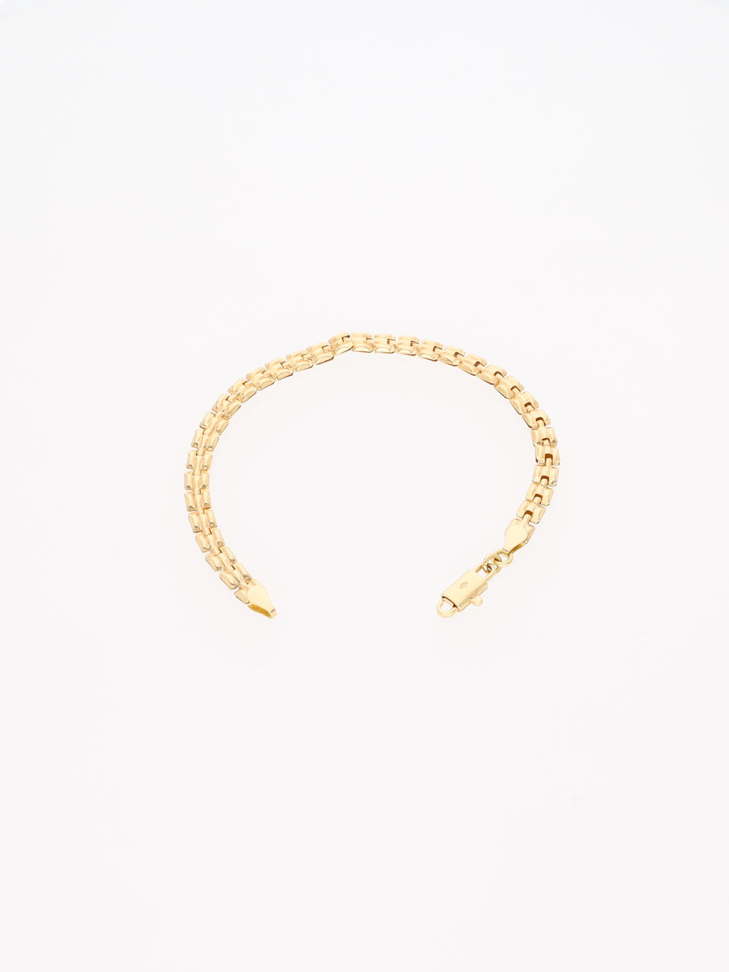 Bracciale in Oro Giallo 18 kt - elementi quadrati