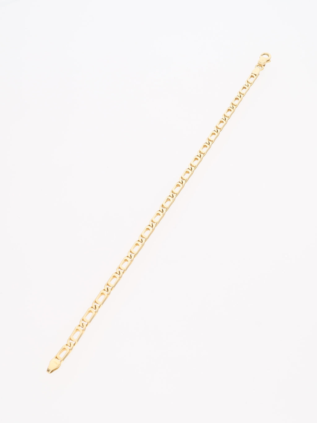Bracciale in Oro Giallo 18 kt - maglia Occhio di pernice squadrata