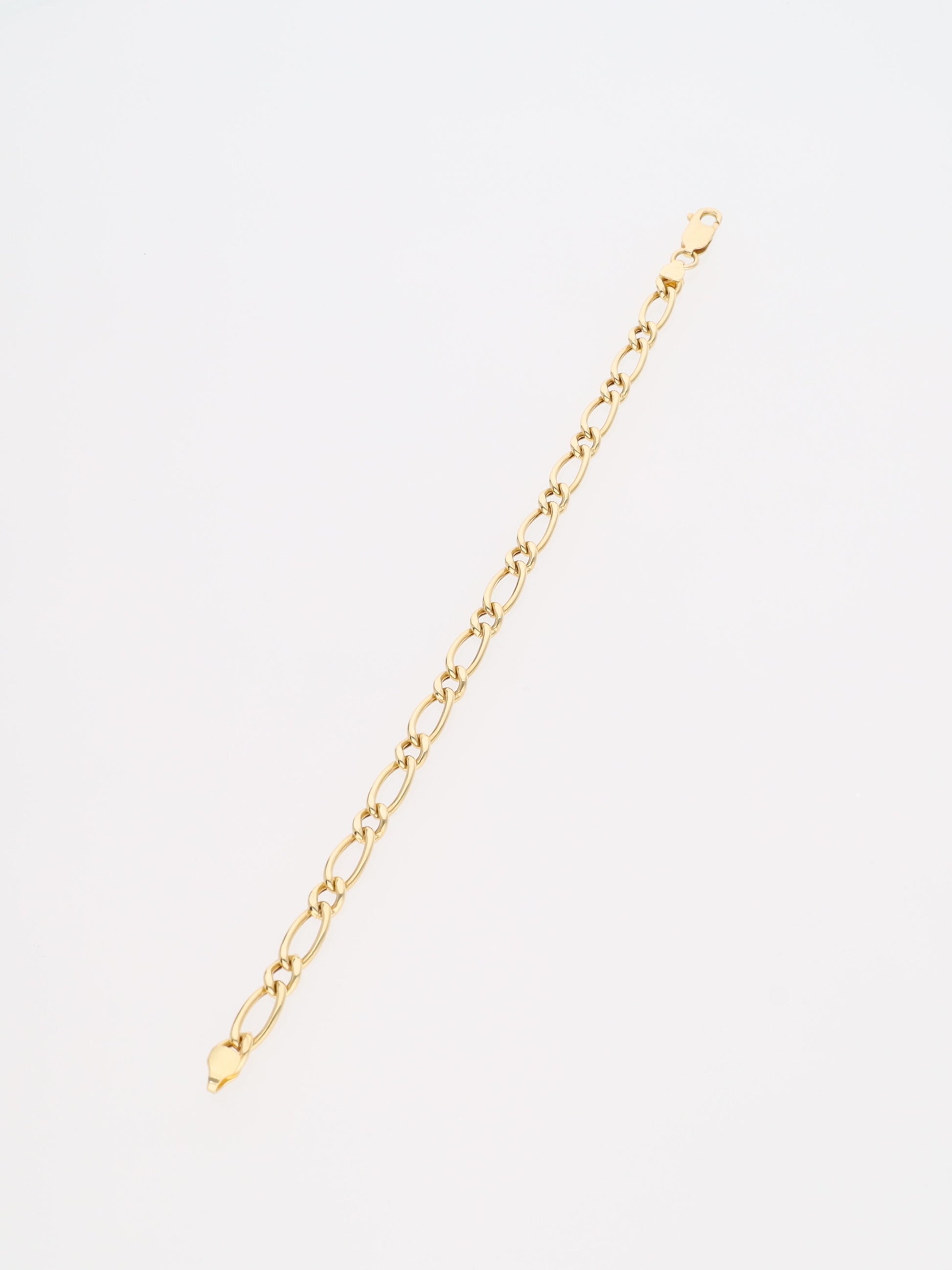 Bracciale in Oro Giallo 18 kt - maglia simil Figaro