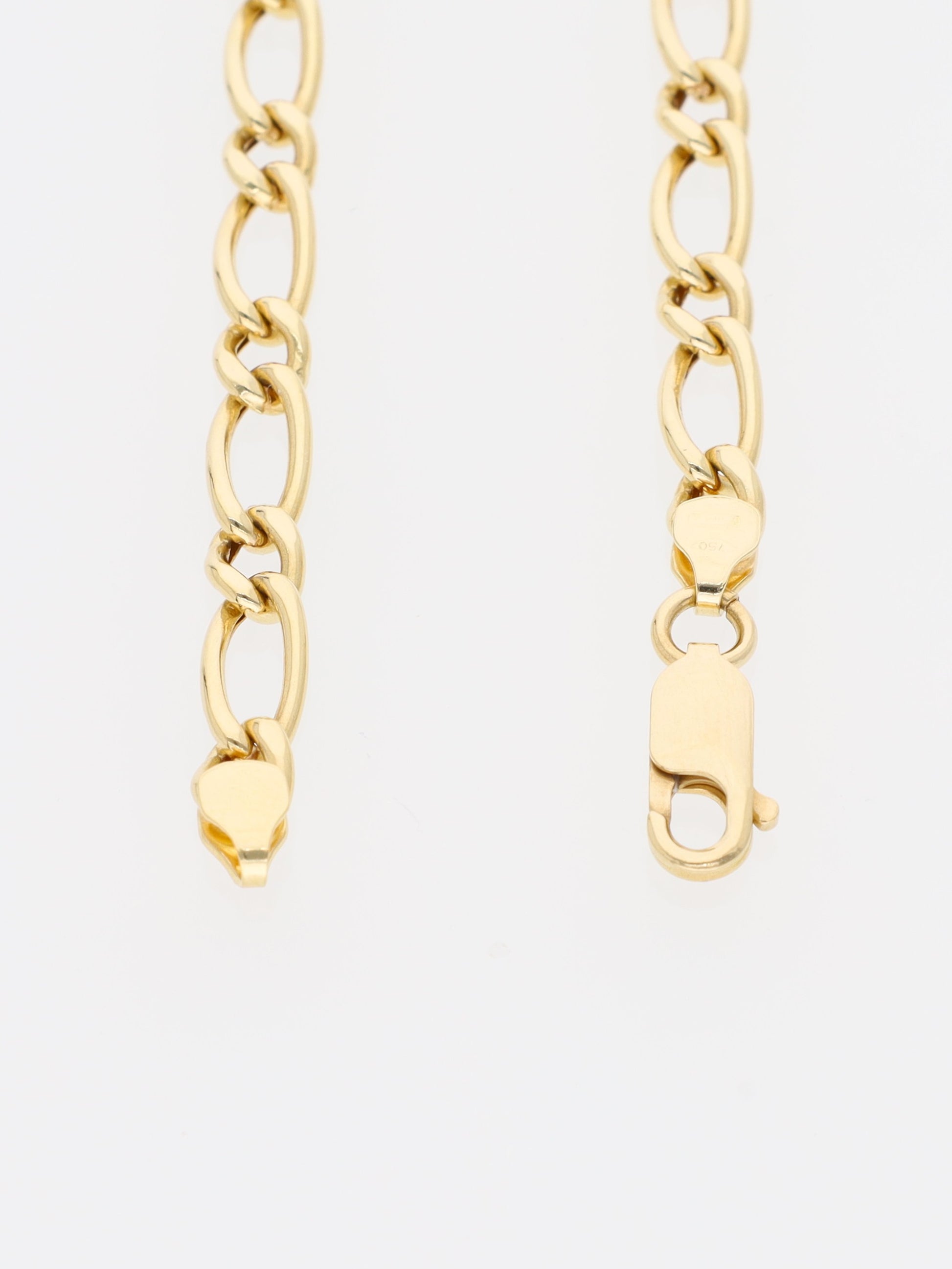 Bracciale in Oro Giallo 18 kt - maglia simil Figaro
