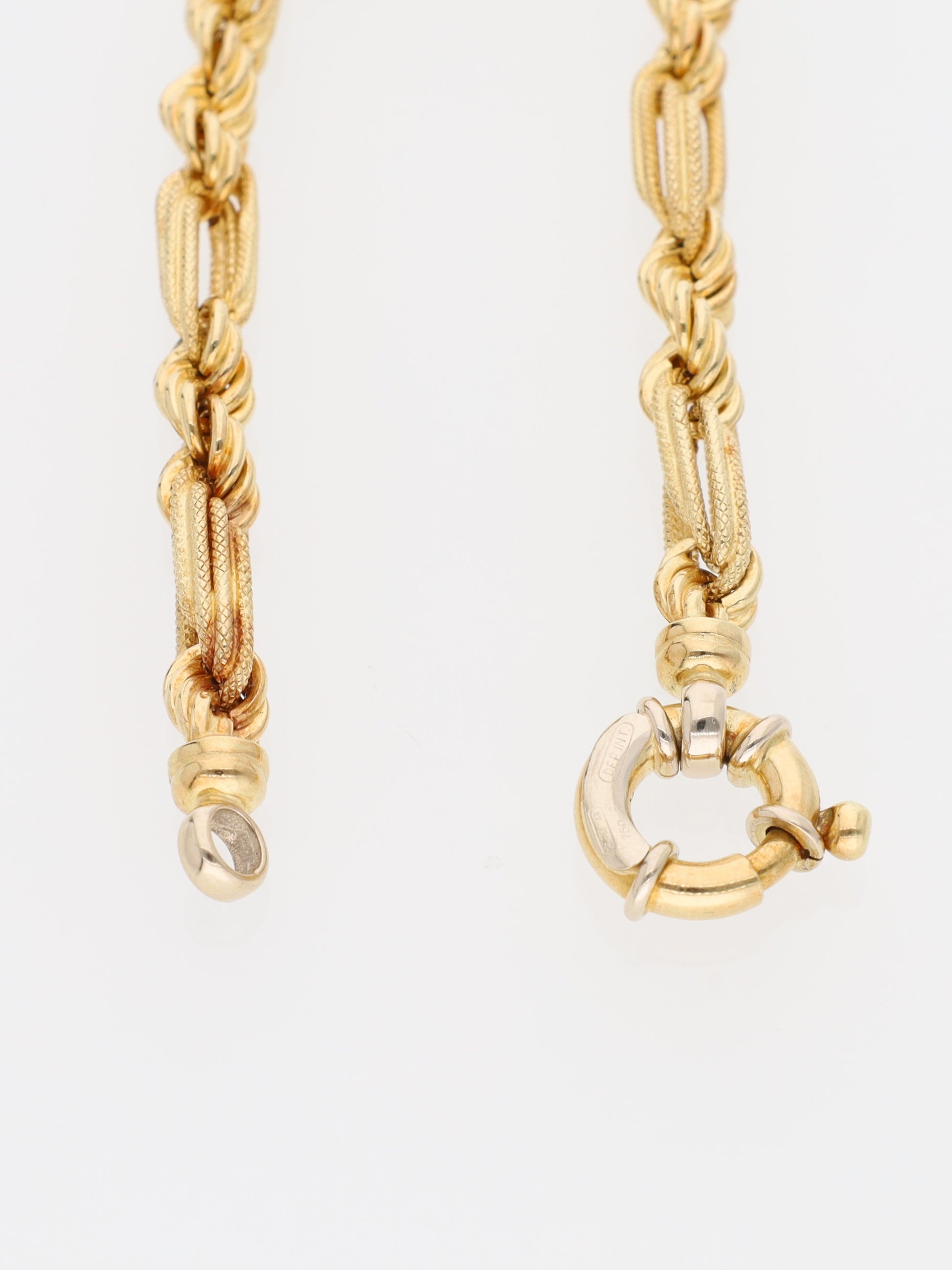 Bracciale in Oro Giallo 18 kt - maglia doppia lavorata
