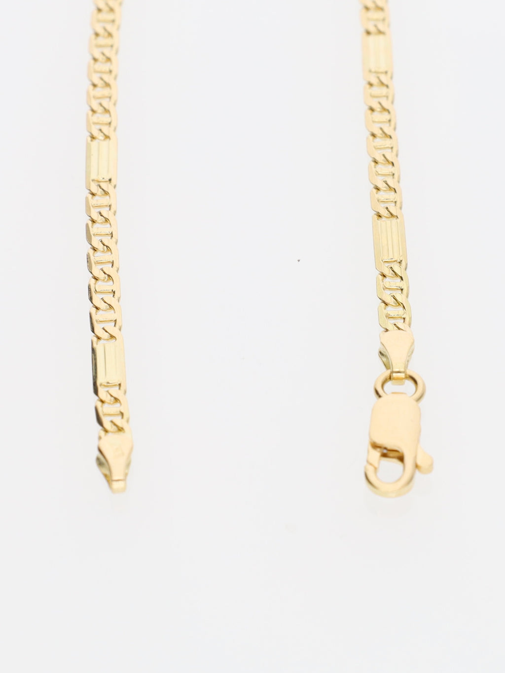 Bracciale in Oro Giallo 18 kt - Maglia alternata marinara a piastrine