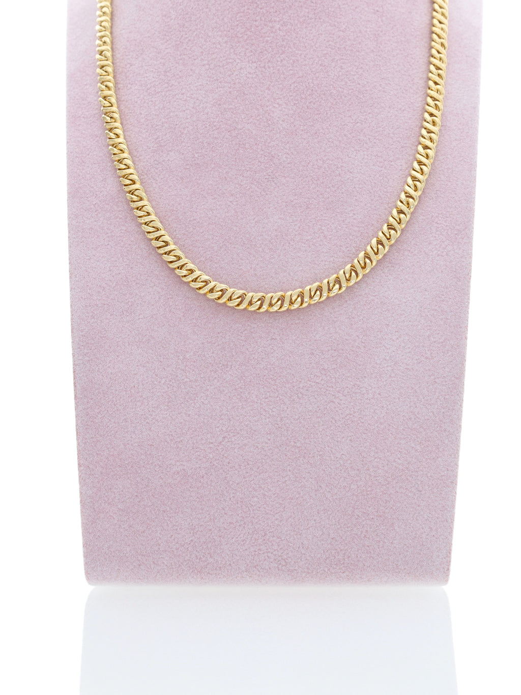 Collana oro giallo 18kt - maglia groumette stretta