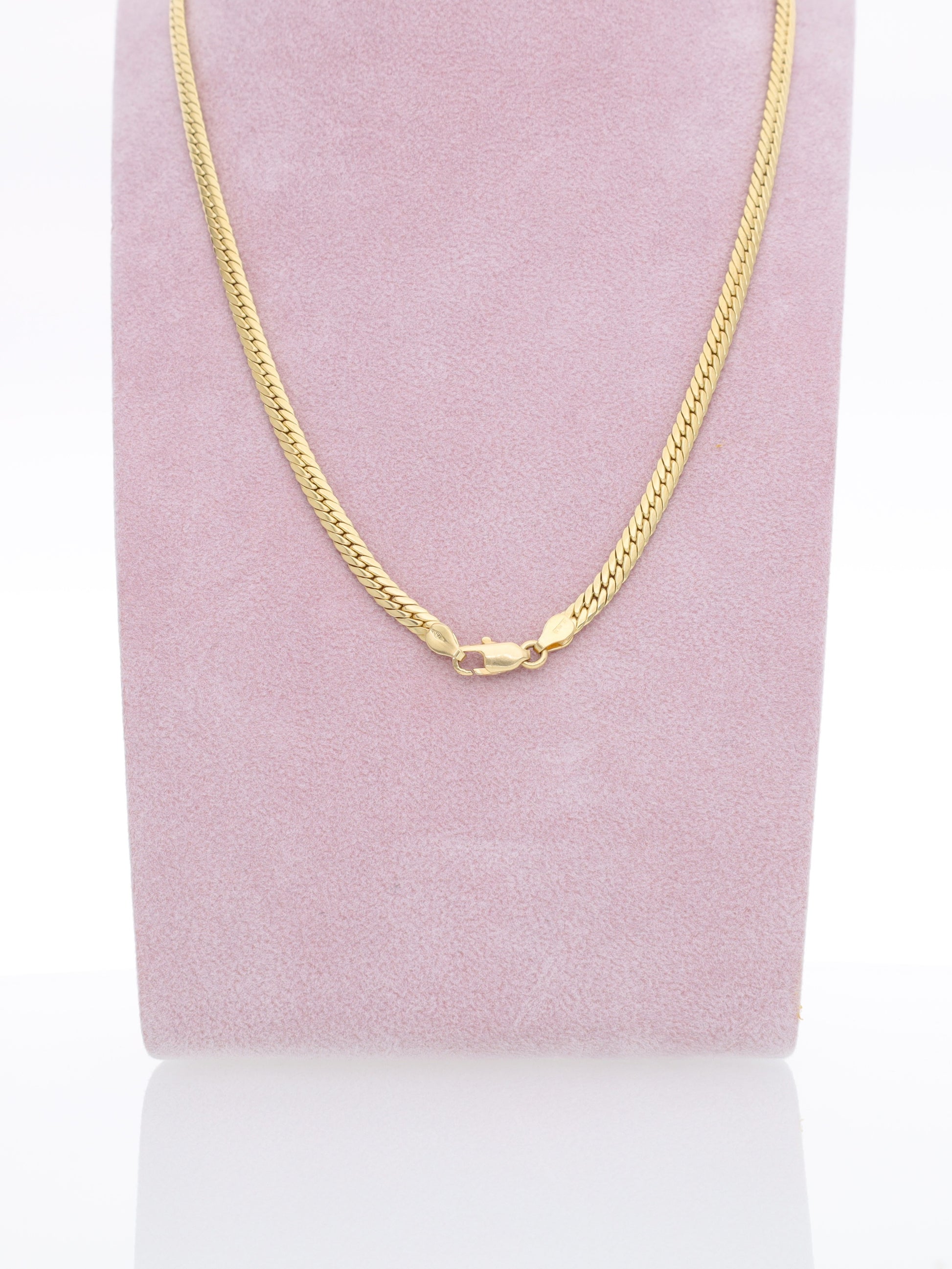 Collana Girocollo in Oro Giallo 18 kt - Maglia inglese