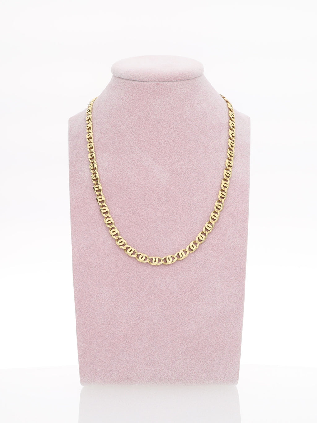 Collana in Oro Giallo 18 kt - maglie occhio di tigre squadrata