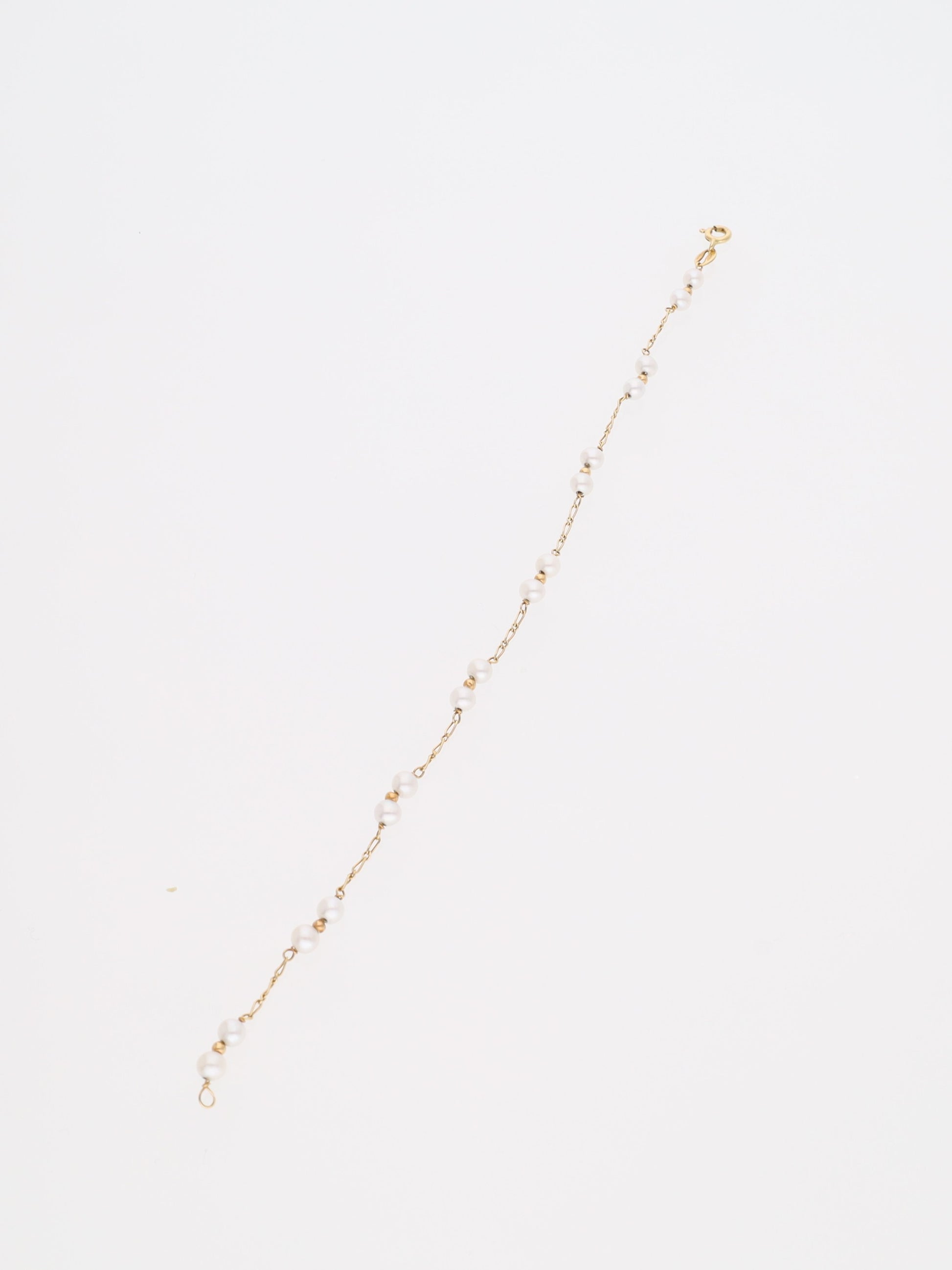 Bracciale in Oro Giallo 18 kt con perline