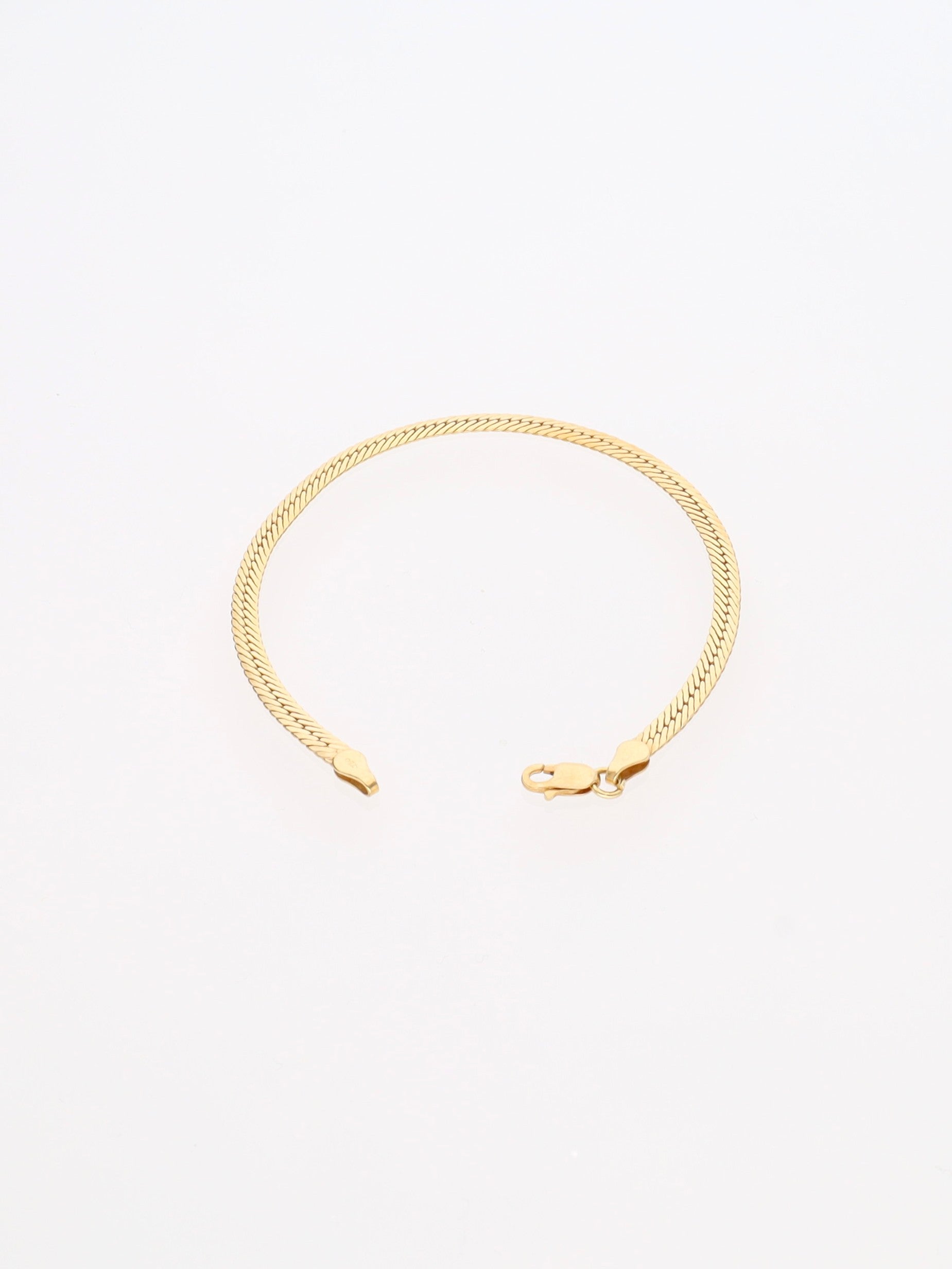 Bracciale in Oro Giallo 18 kt - Maglia inglese piatta