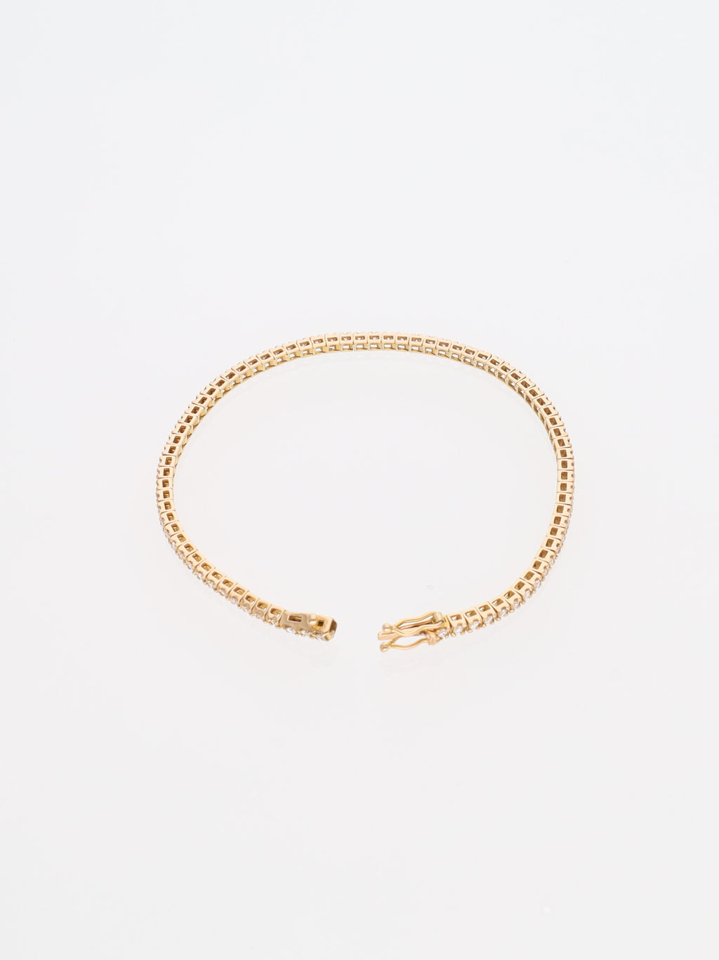 Bracciale oro giallo 18 kt - tennis con diamanti 2.25ct