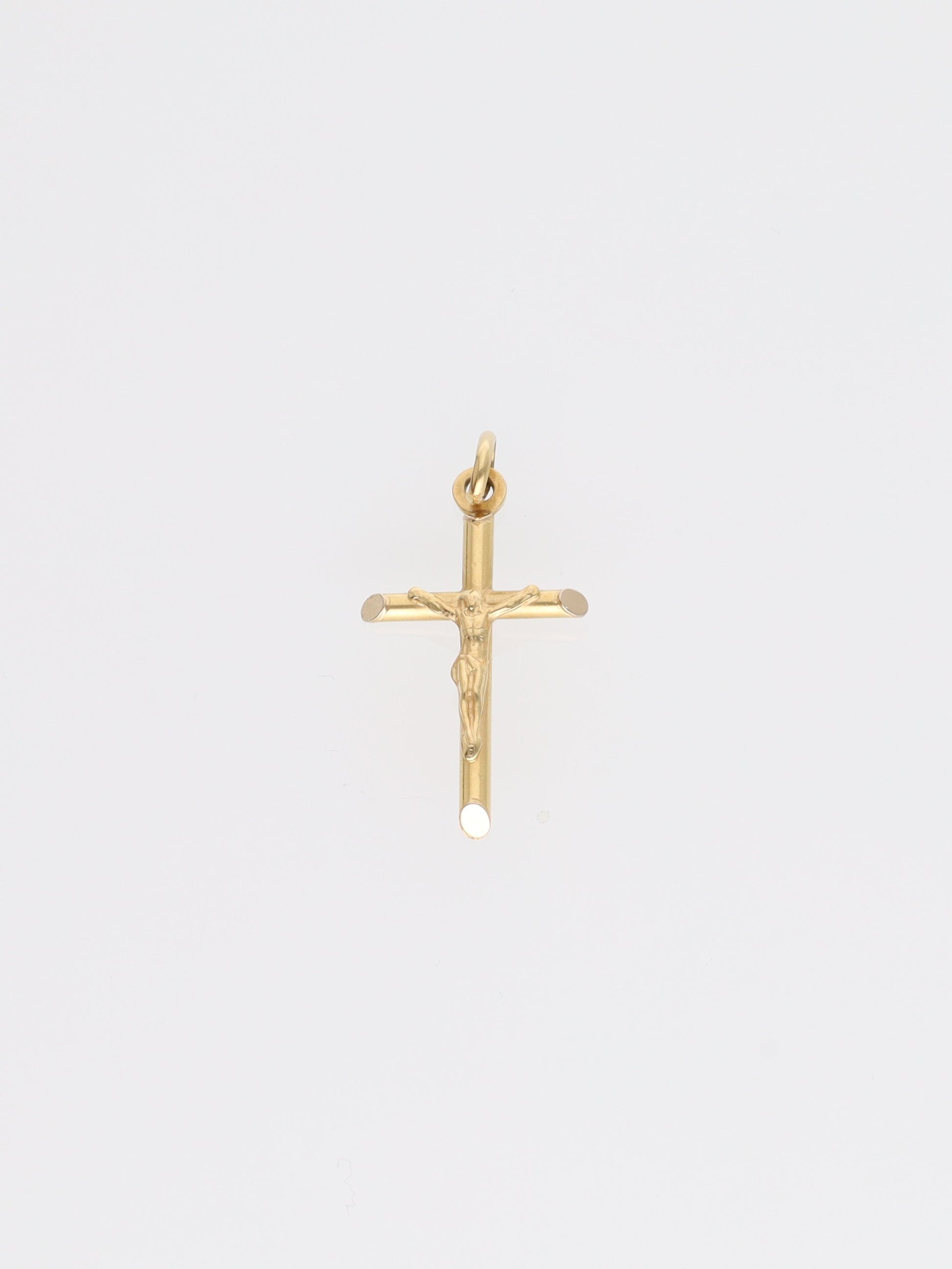Ciondolo crocifisso in oro giallo 18kt