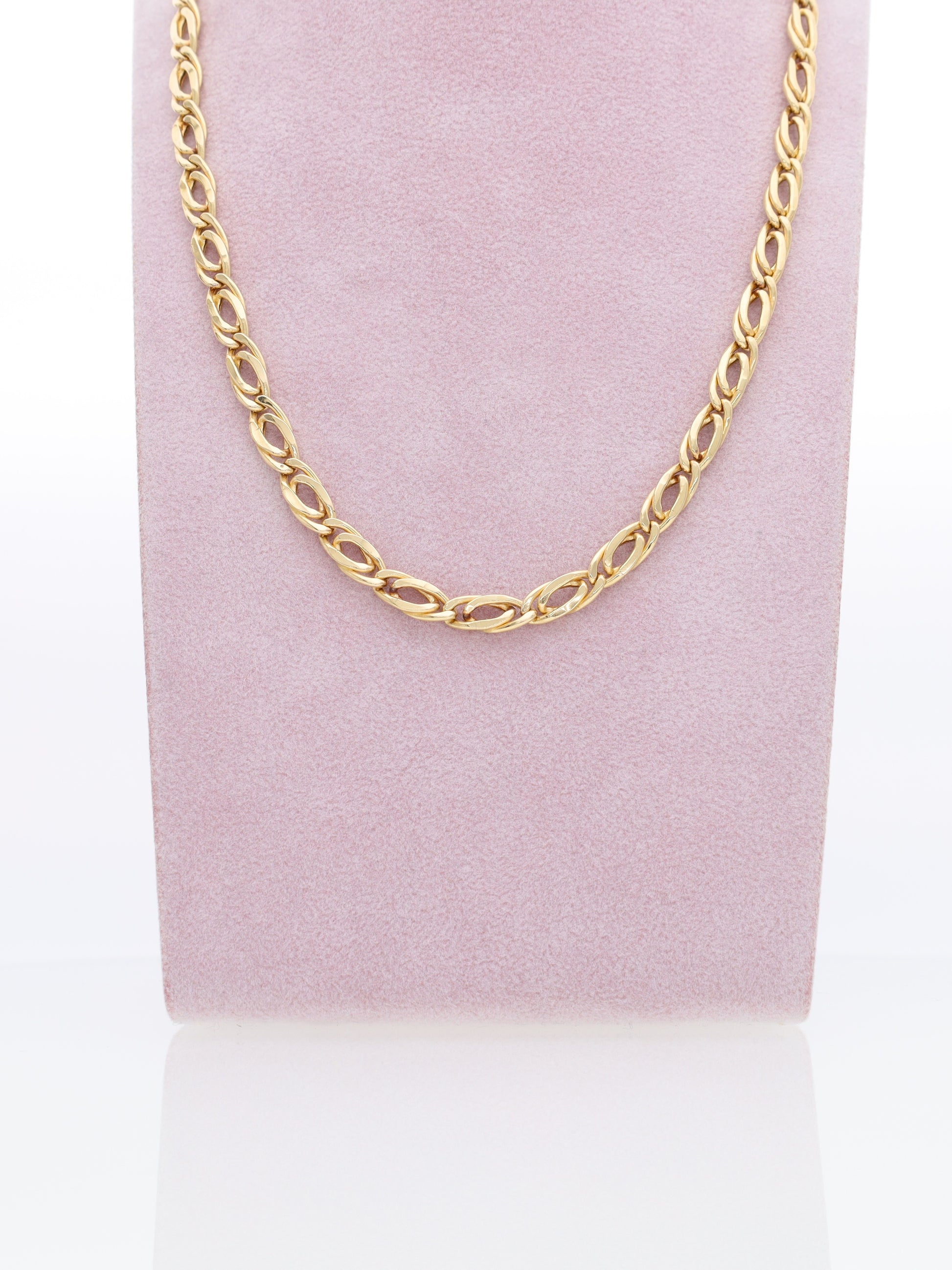 Collana in Oro Giallo 18kt - maglia Occhio di Pernice