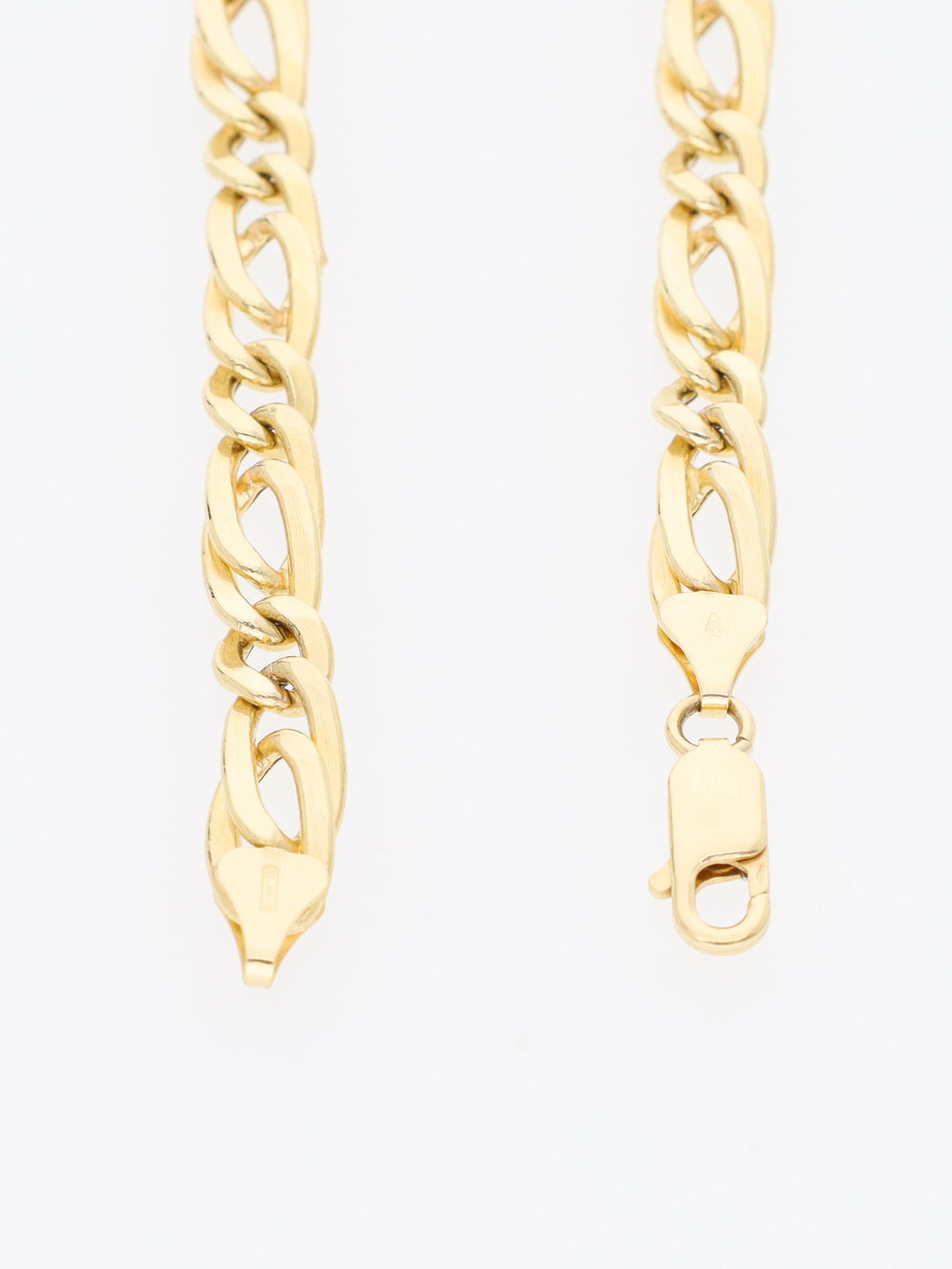 Bracciale in Oro Giallo 18 kt - maglia Figaro doppia