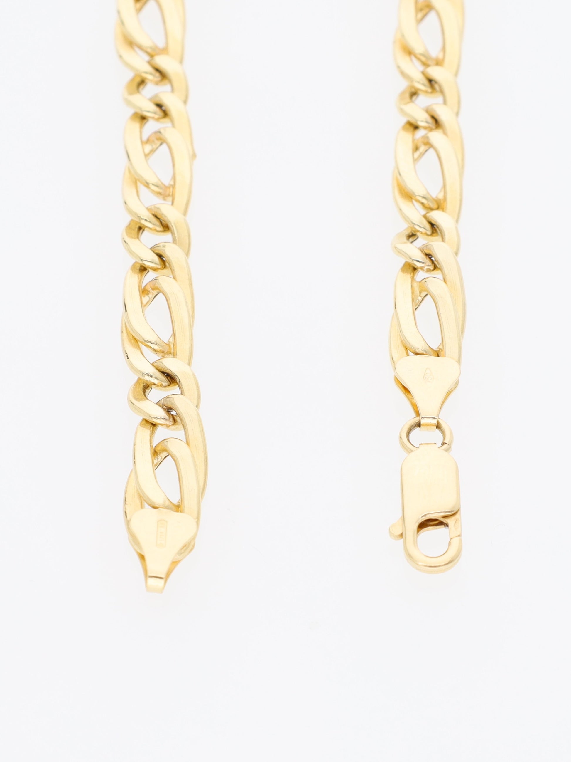 Bracciale in Oro Giallo 18 kt - maglia Figaro doppia