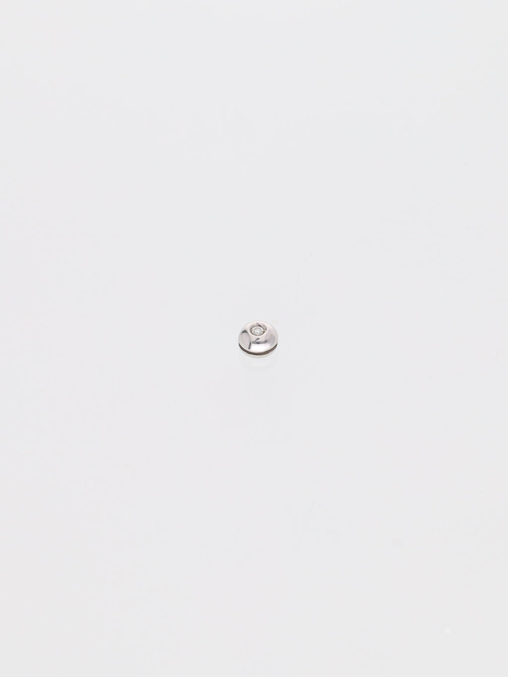 Ciondolo in oro bianco 18kt punto luce - Diamante 0.03ct
