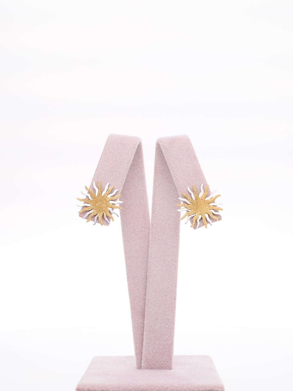 Orecchini due ori a forma di Sole