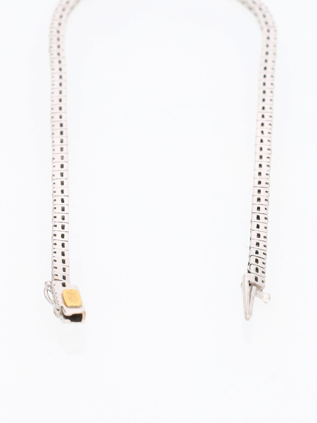 Bracciale oro Bianco 18 kt - tennis con diamanti