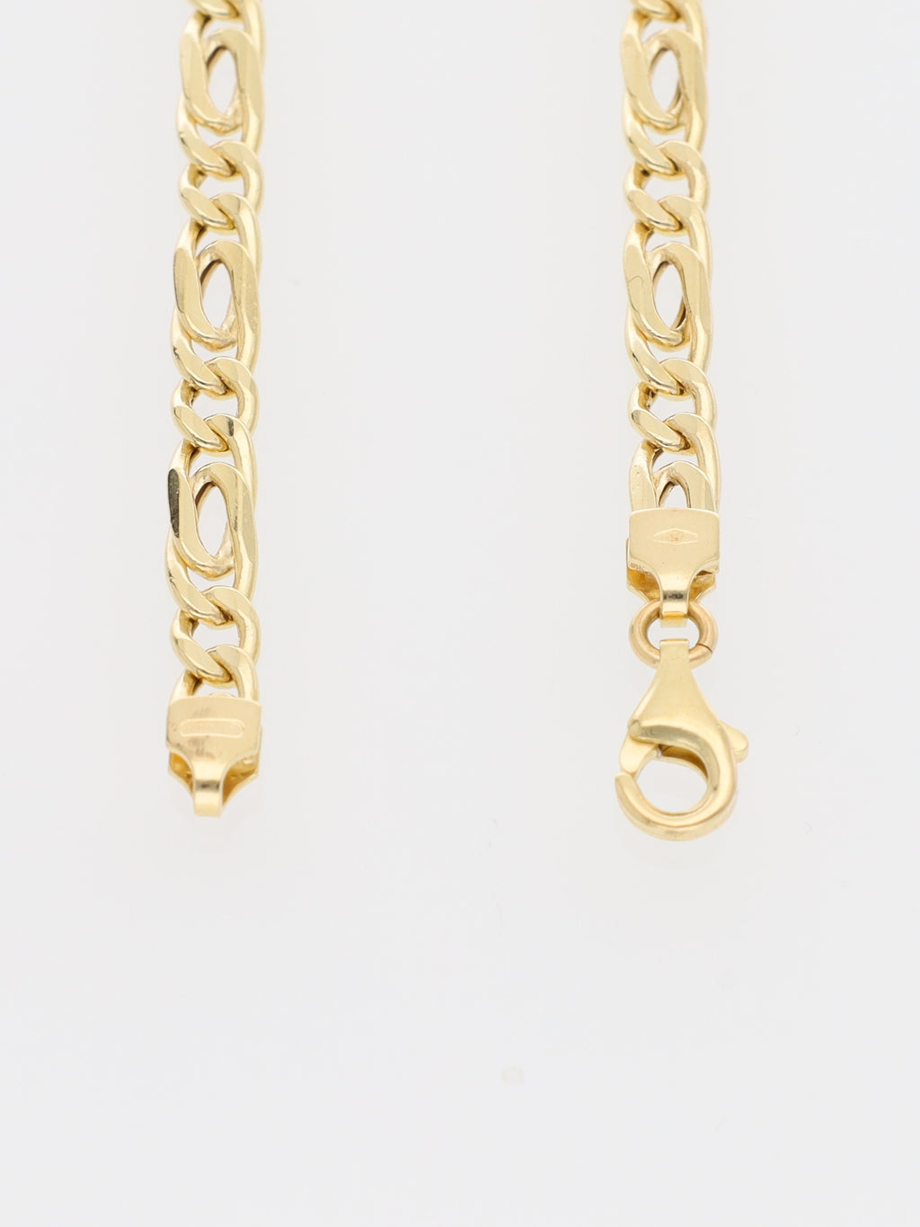 Bracciale in Oro Giallo 18 kt - Maglia occhio di pernice alternata