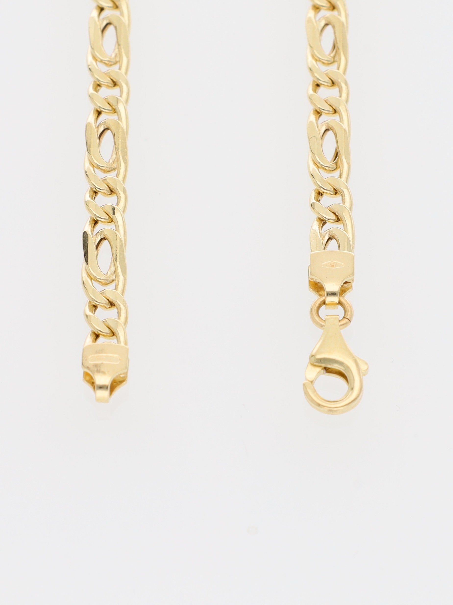 Bracciale in Oro Giallo 18 kt - Maglia occhio di pernice alternata