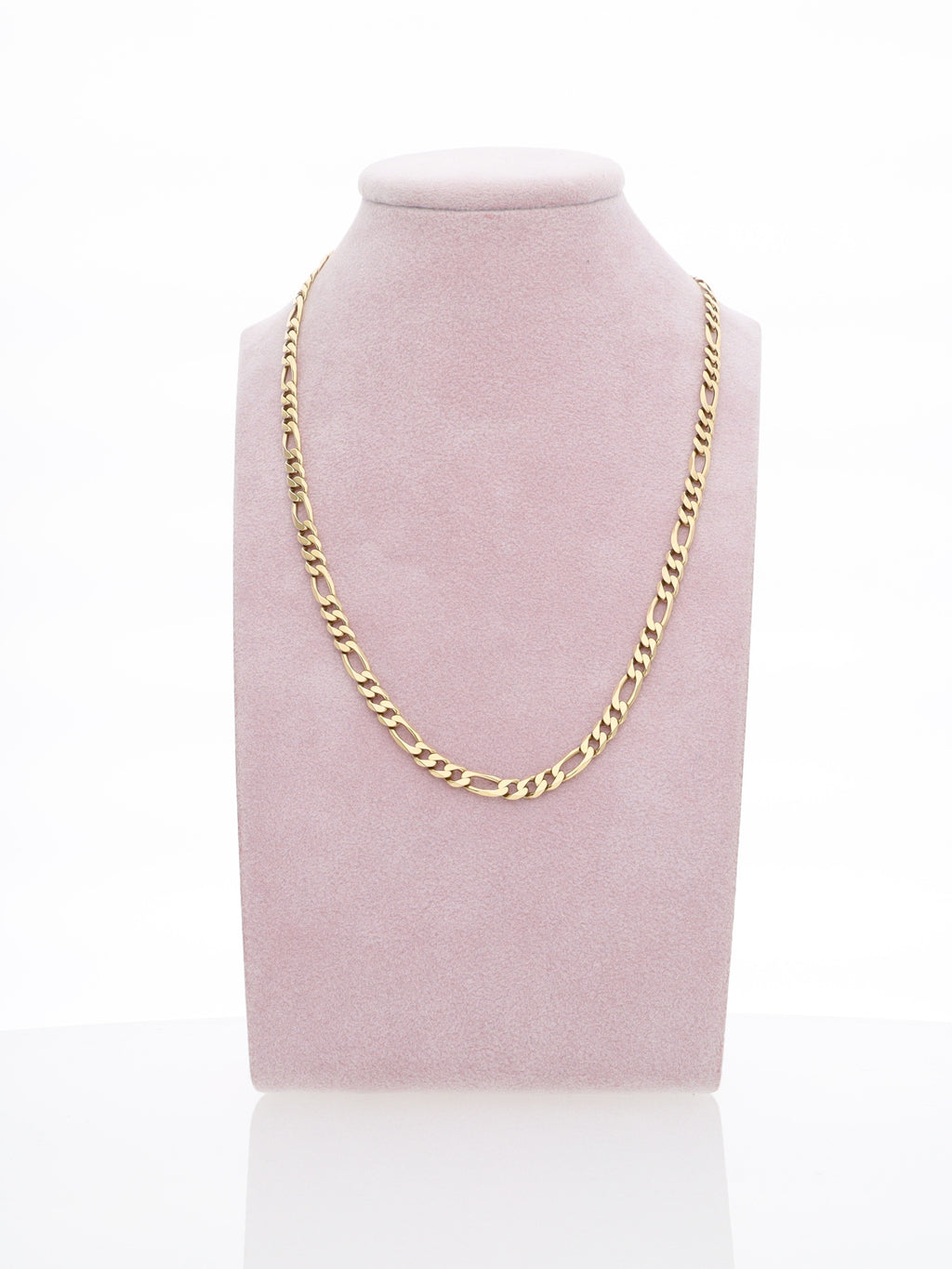 Collana in Oro Giallo 18kt - maglia Figaro squadrata
