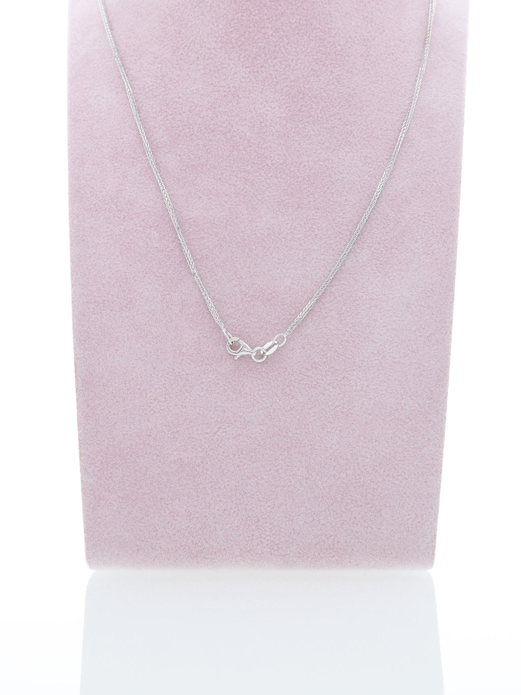 Collana oro bianco 18kt - maglia fina tipo palma