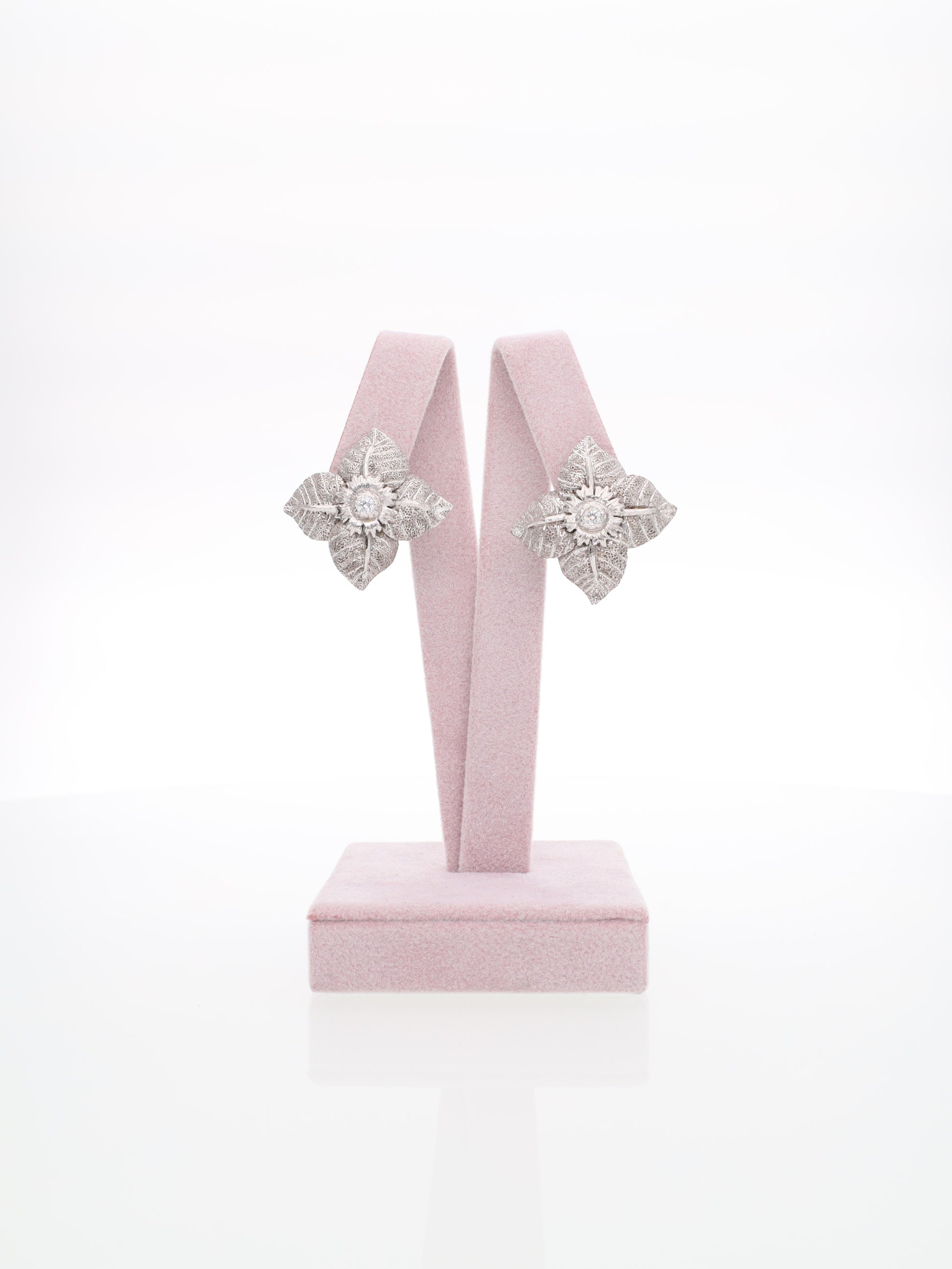 Orecchini vintage in oro bianco 18kt
