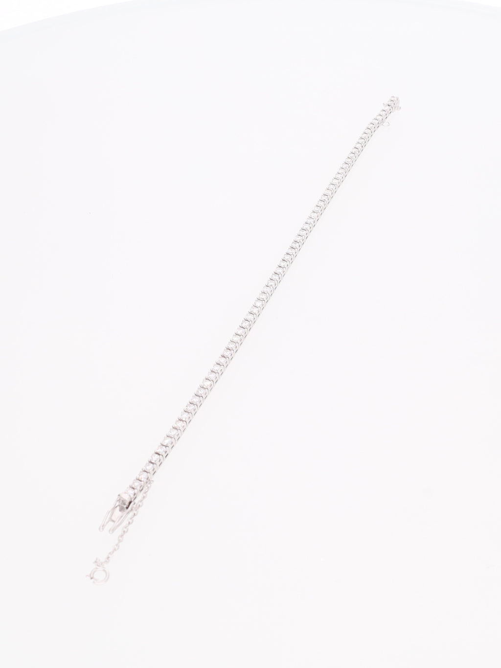 Bracciale oro Bianco 18 kt - tennis con diamanti 3.10ct